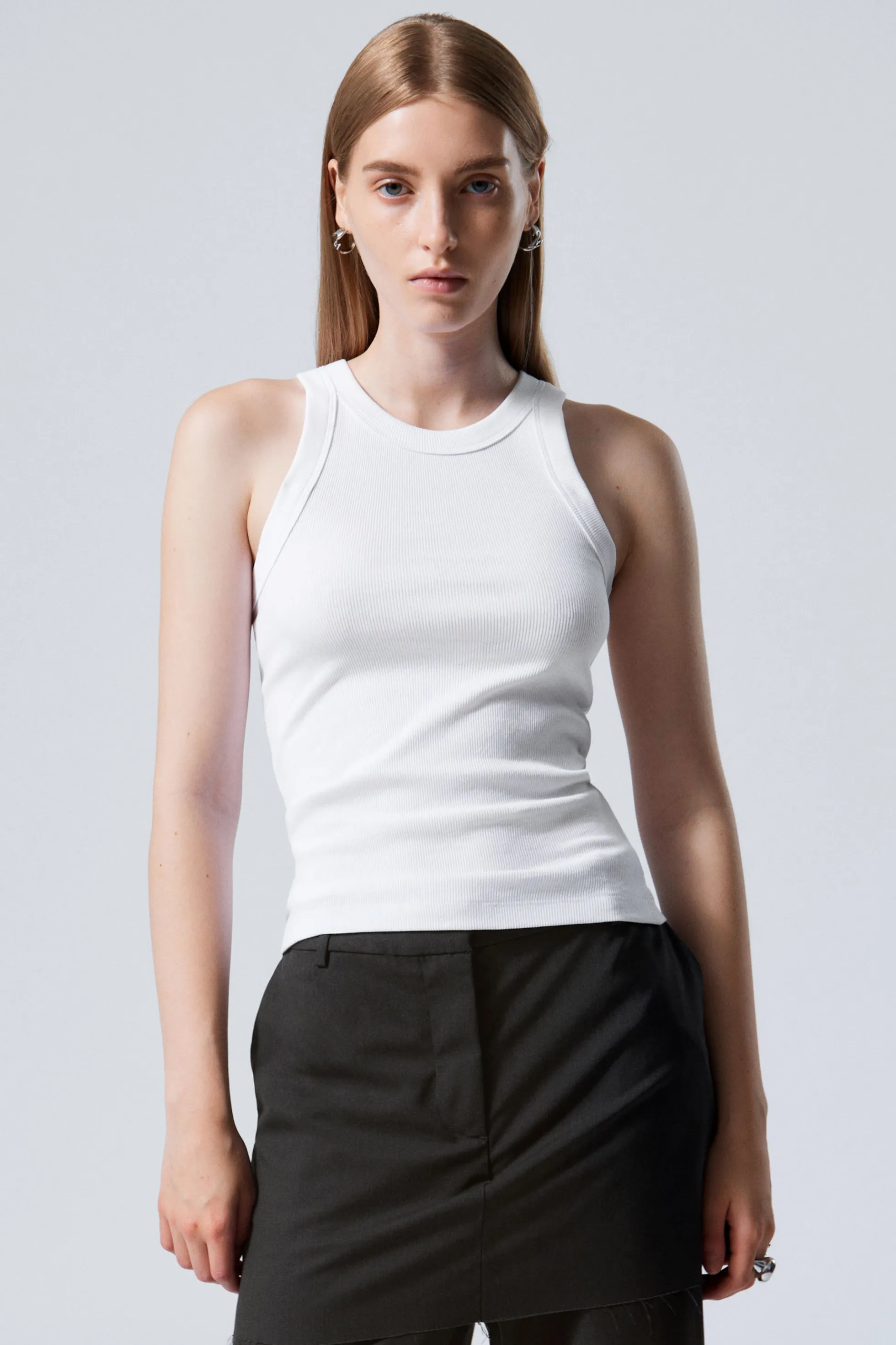 Weekday AANSLUITENDE GERIBBELDE TANKTOP>DAMES Basics | Tops