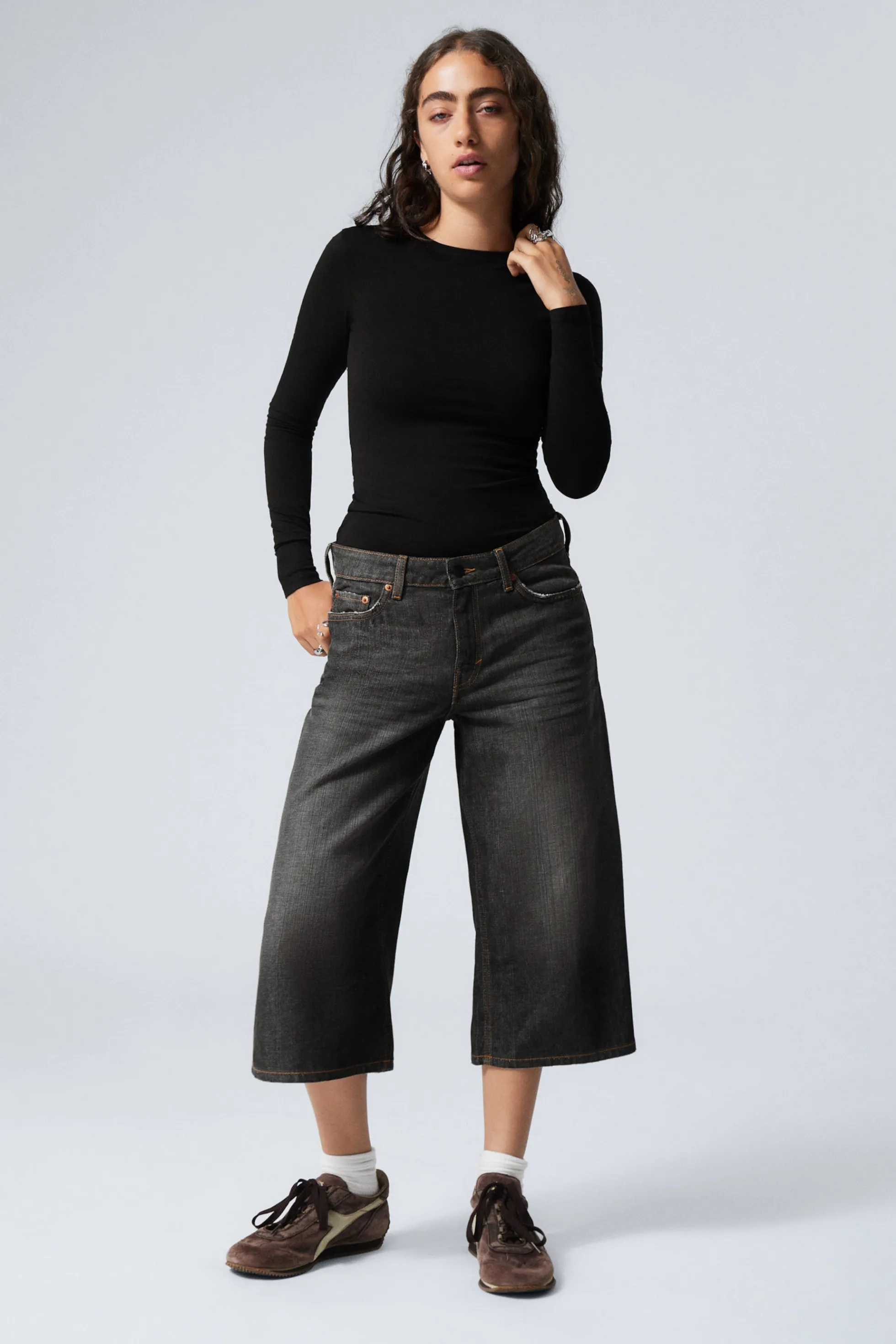 Weekday AMPLE LOSSE DENIM SHORT MET LAGE TAILLE>DAMES Shorts