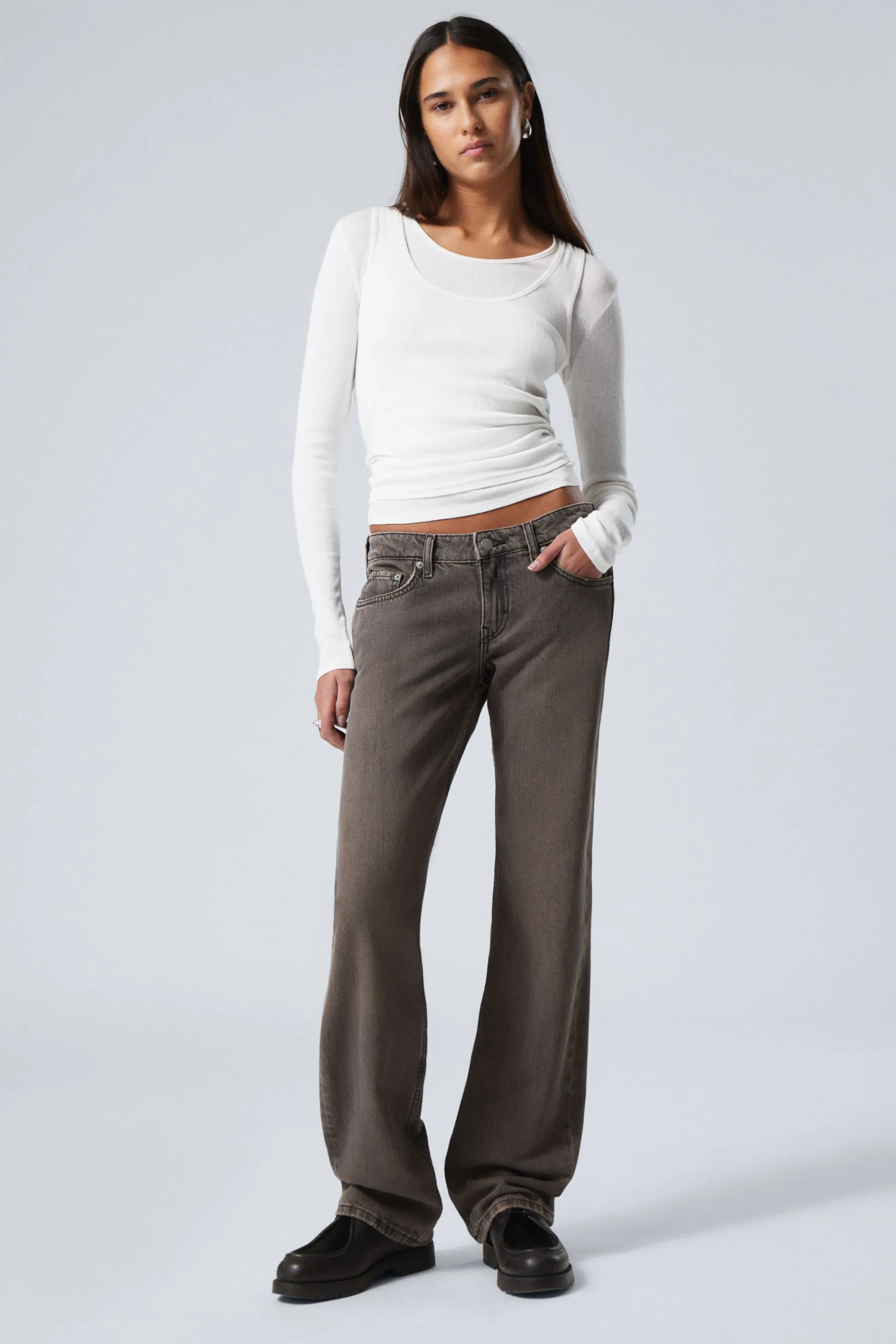 Weekday ARROW LOW WAIST REGULAR STRAIGHT LEG JEANS>DAMES Jeans