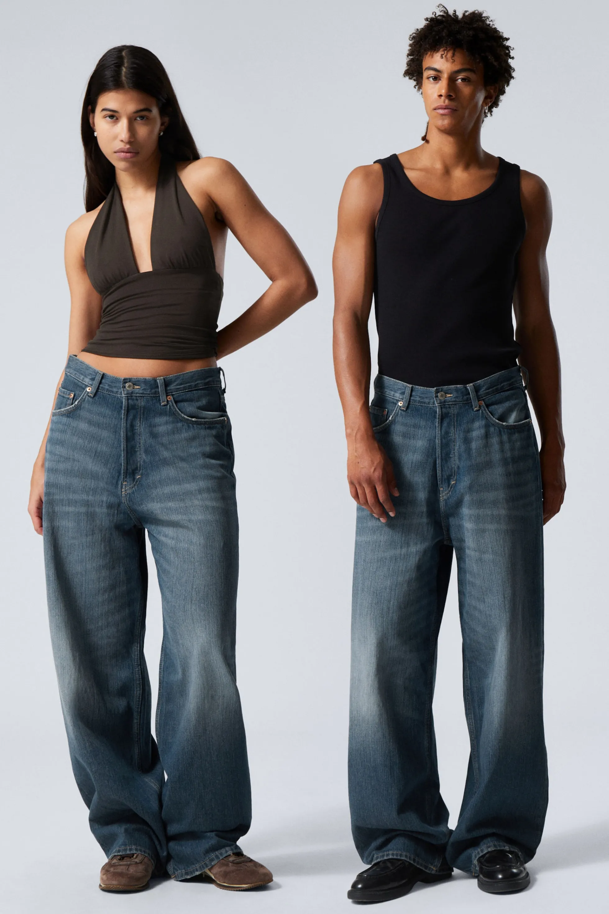 Weekday ASTRO LOOSE BAGGY LEG JEANS>Heren Jeans