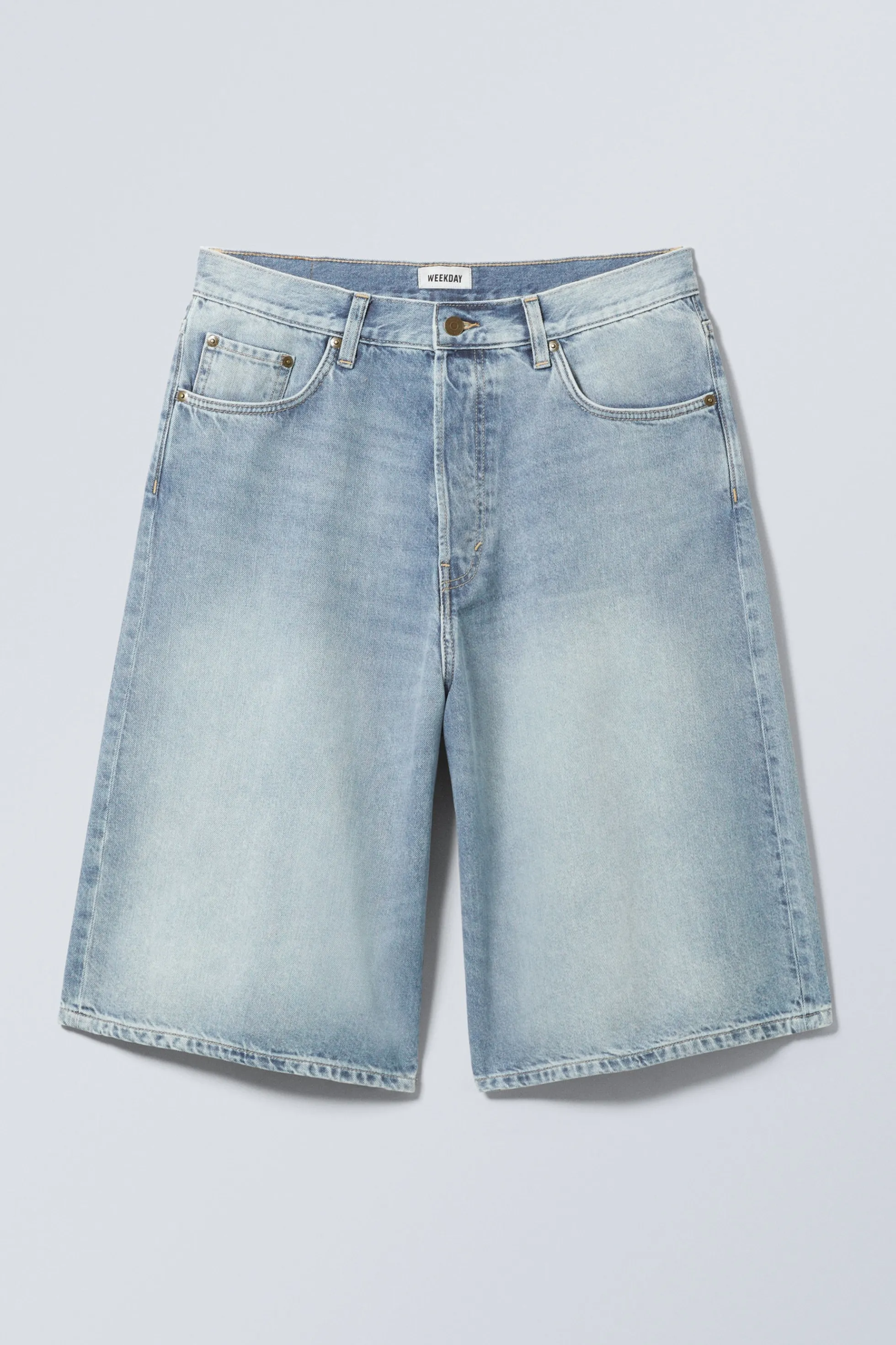 Weekday ASTRO RUIMVALLENDE BAGGY SHORT VAN DENIM>DAMES Shorts | Shorts