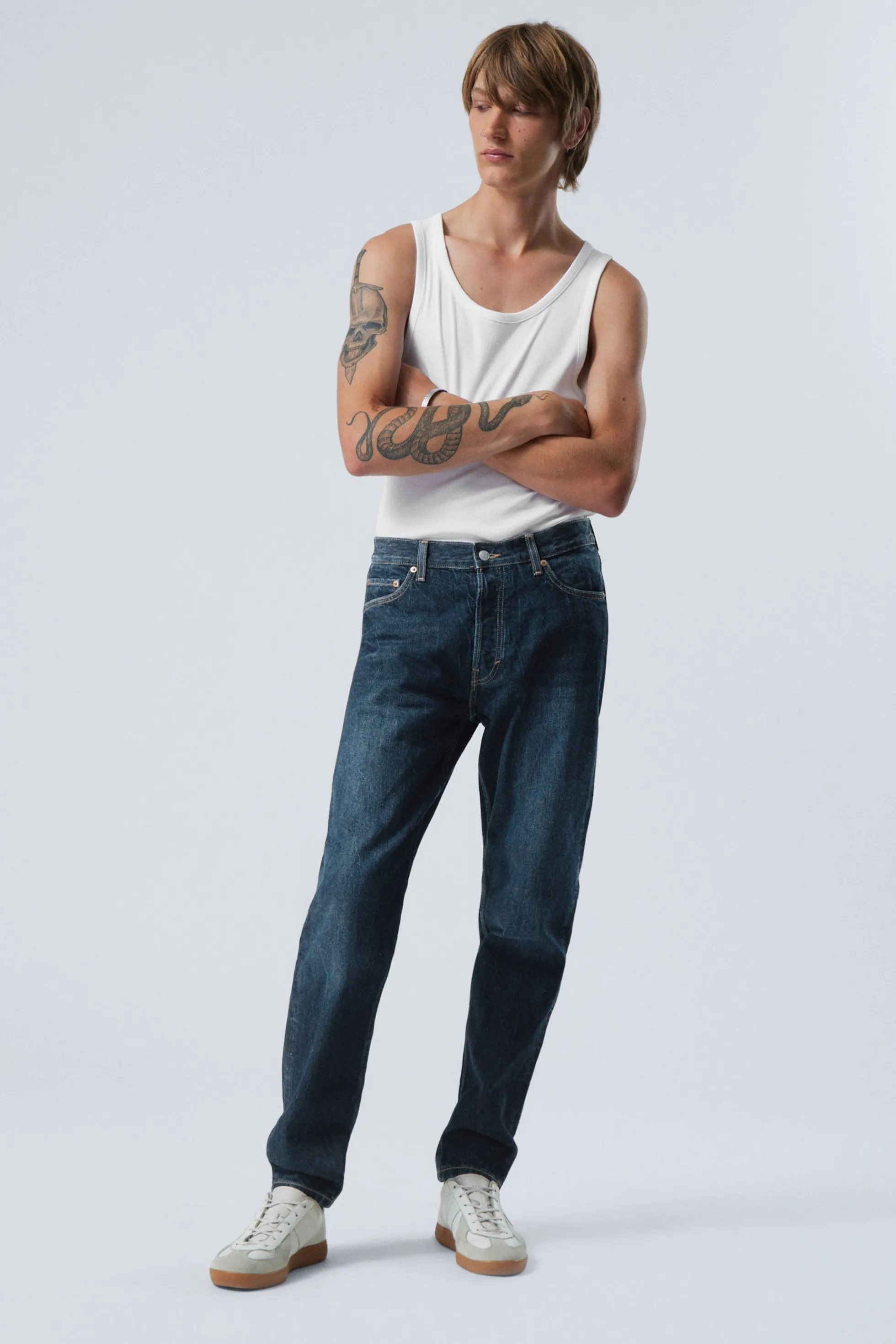 Weekday BARREL RELAXED TAPERED LEG JEANS>Heren Jeans