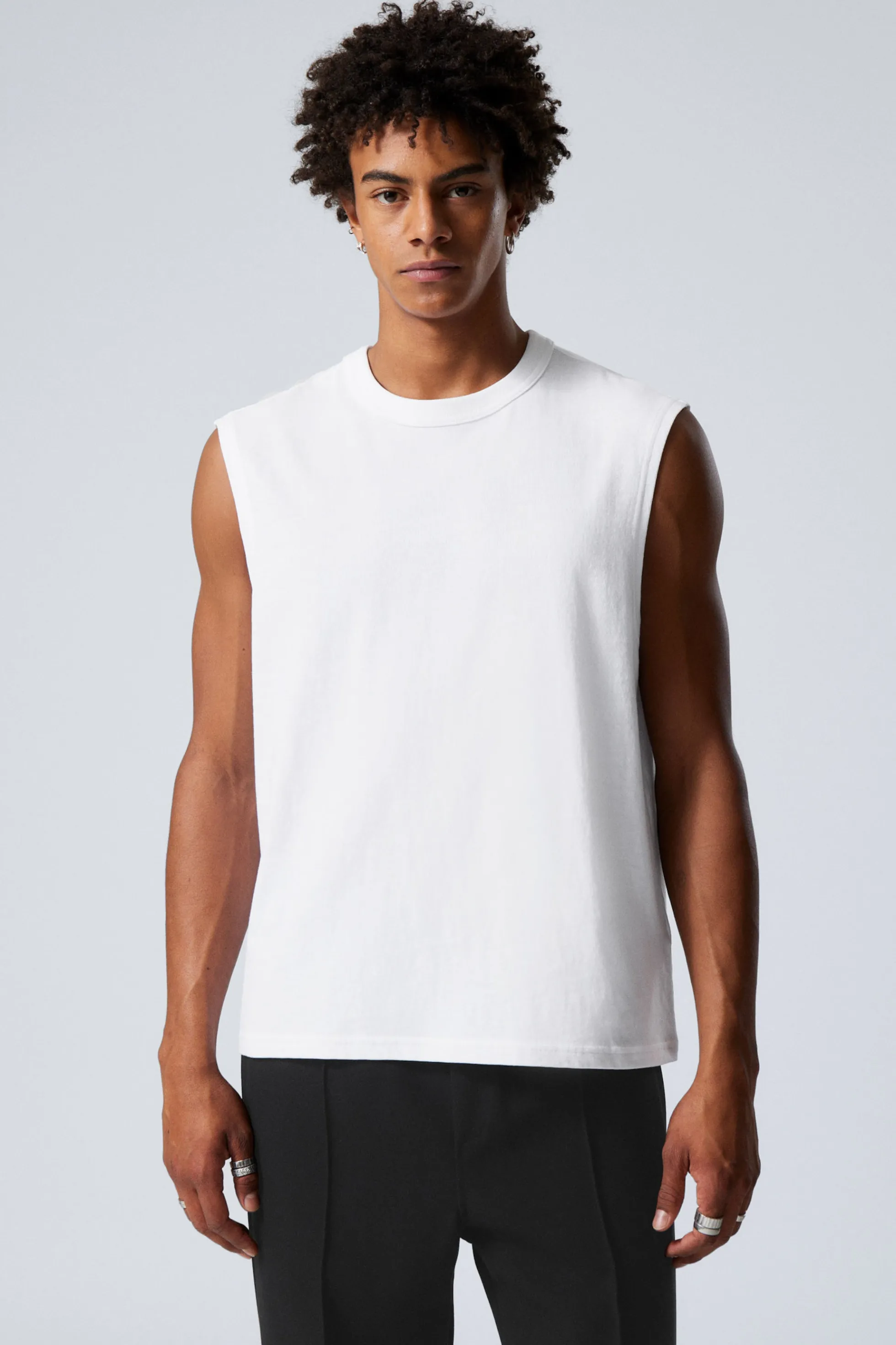 Weekday BOXY TANKTOP MET WASSING>Heren Basics | T-Shirts & Tops