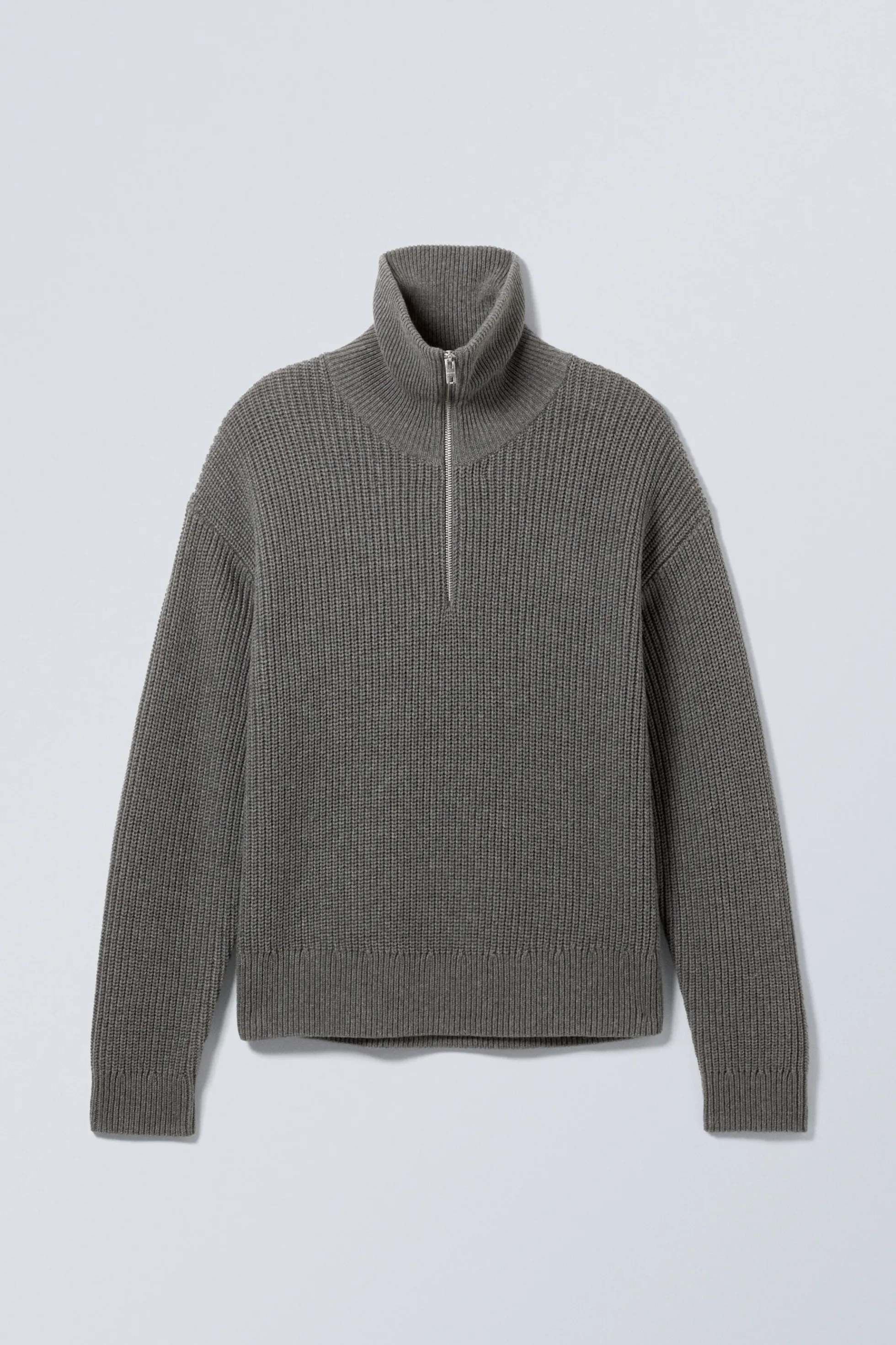 Weekday COLTRUI VAN WOLMIX MET HALVE RITS>Heren Knitwear