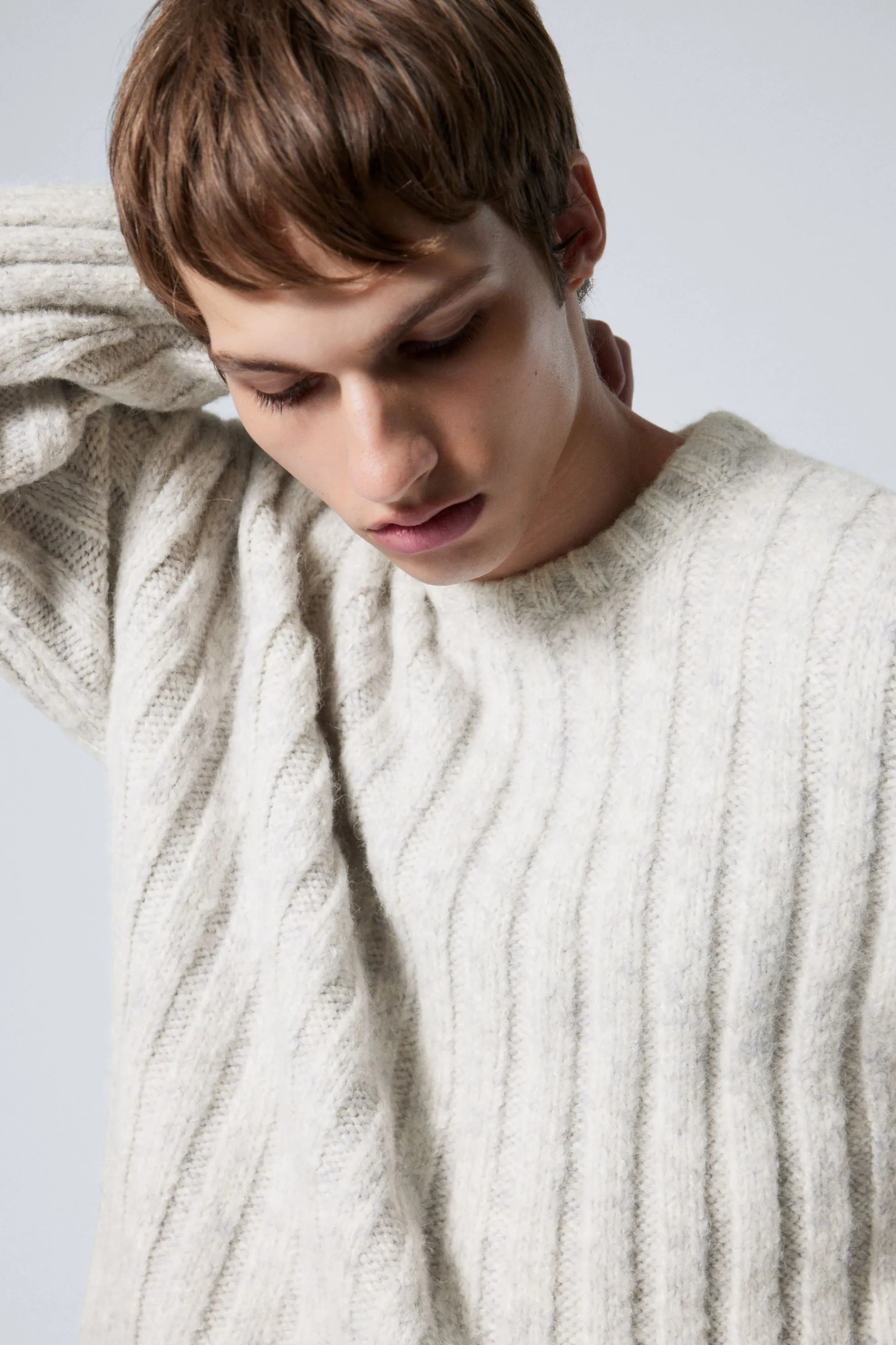 Weekday CROPPED RIBGEBREIDE TRUI>Heren Knitwear