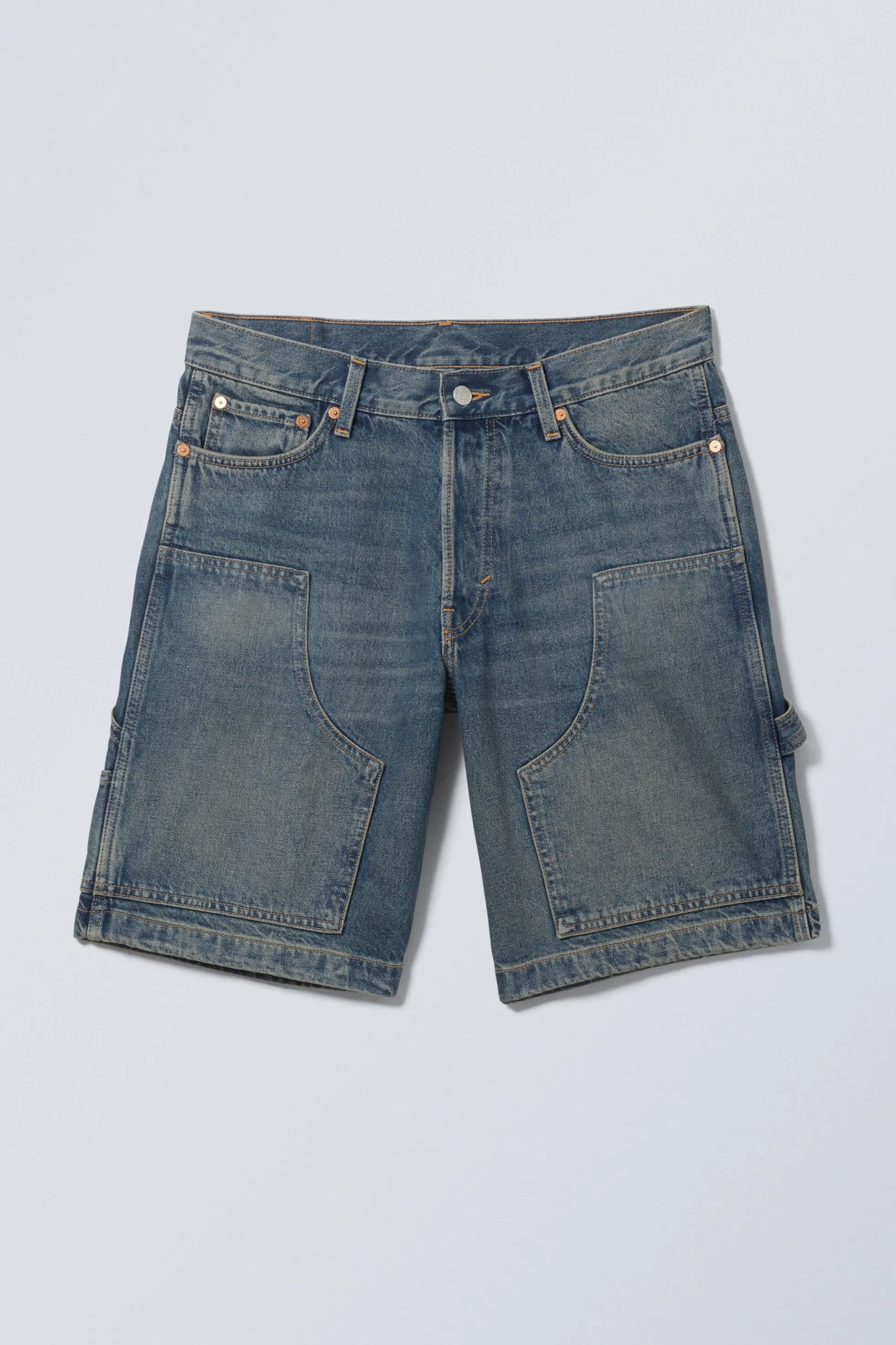 Weekday DENIM CARPENTER SHORT MET LAGE TAILLE>Heren Shorts