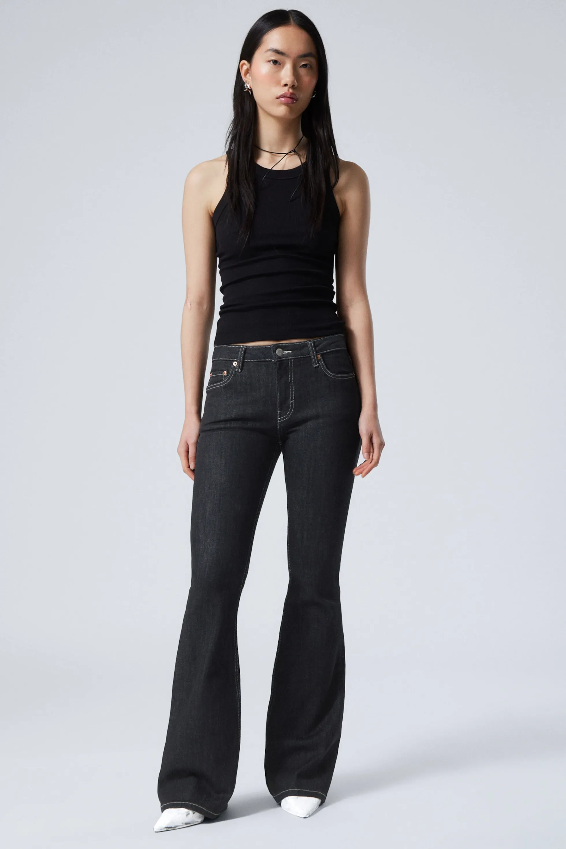 Weekday FLAME LOW WAIST SLIM FLARED LEG JEANS>DAMES Jeans