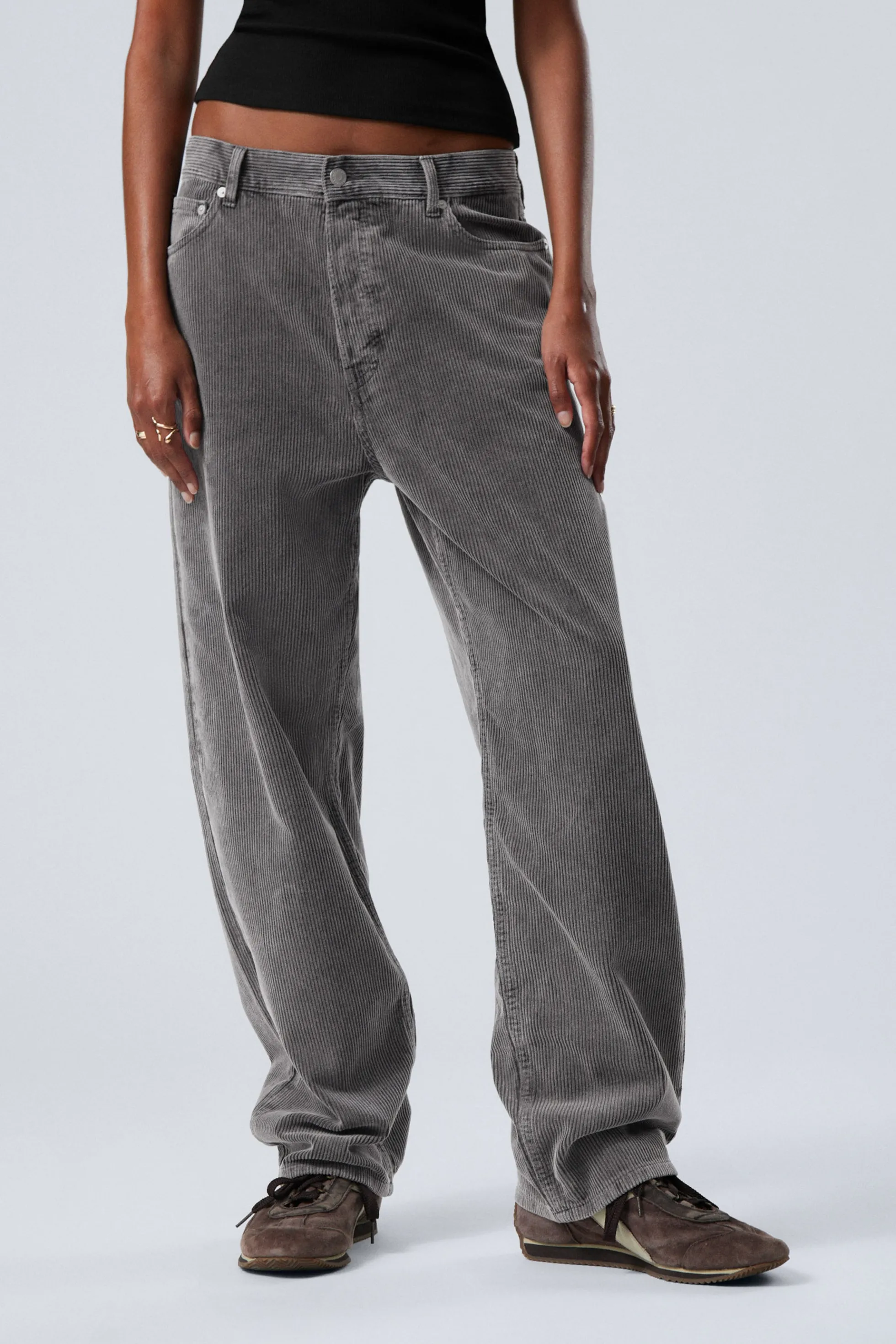 Weekday GALAXY LOSSE CORDUROY BROEK MET RECHTE PIJPEN>DAMES Broeken | Broeken