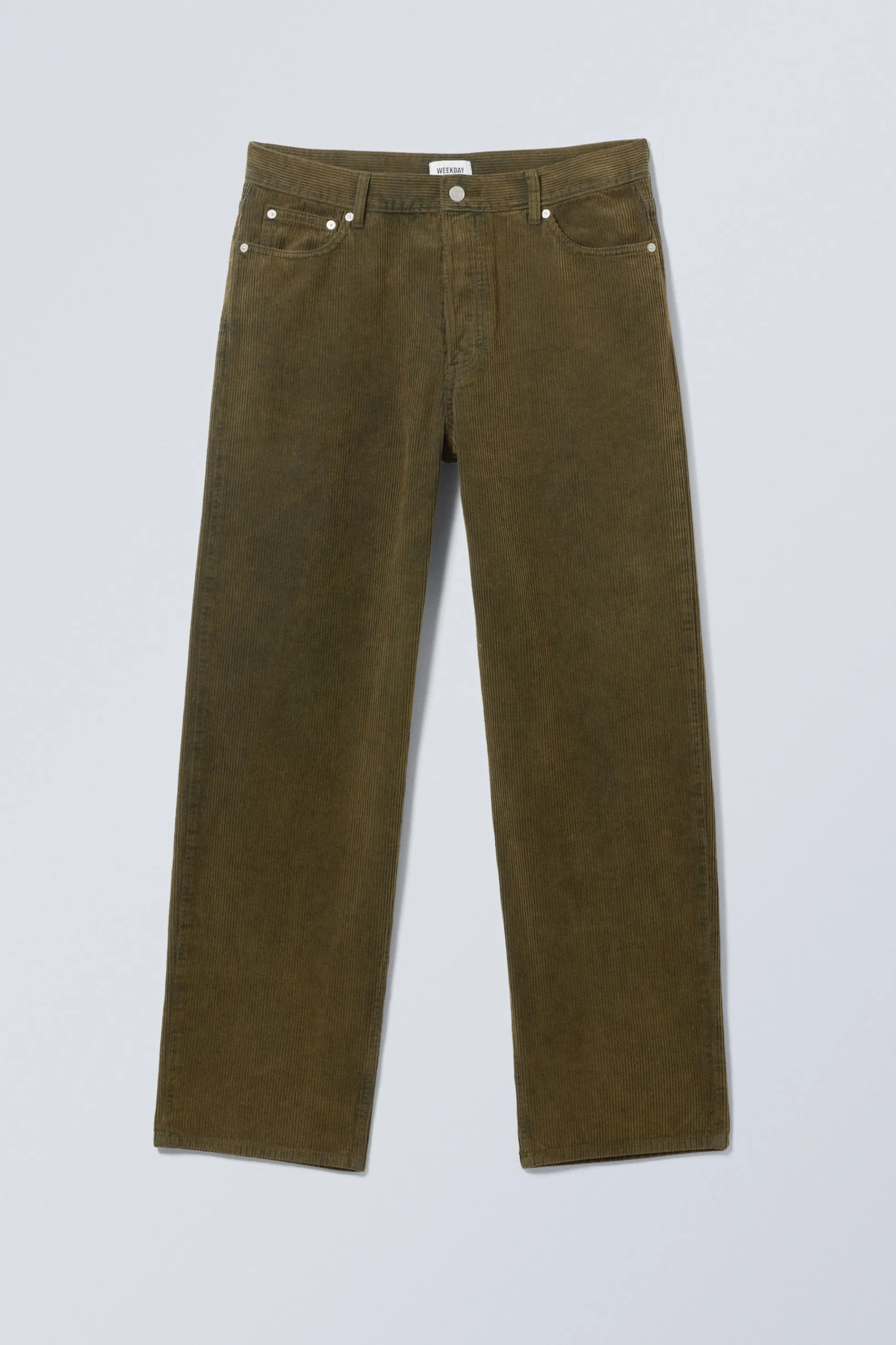 Weekday GALAXY LOSSE CORDUROY BROEK MET RECHTE PIJPEN>Heren Broeken