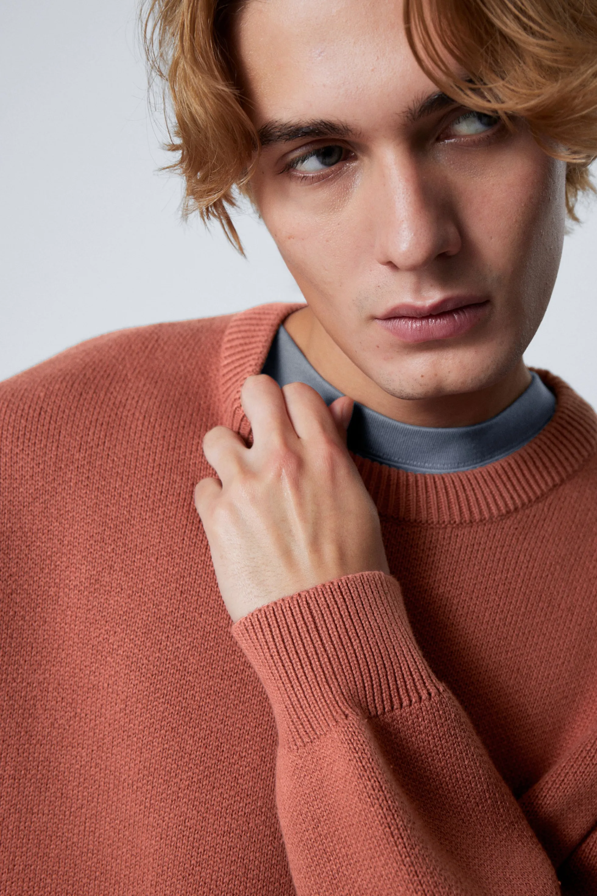 Weekday GEBREIDE KATOENEN TRUI MET REGULAR FIT>Heren Knitwear