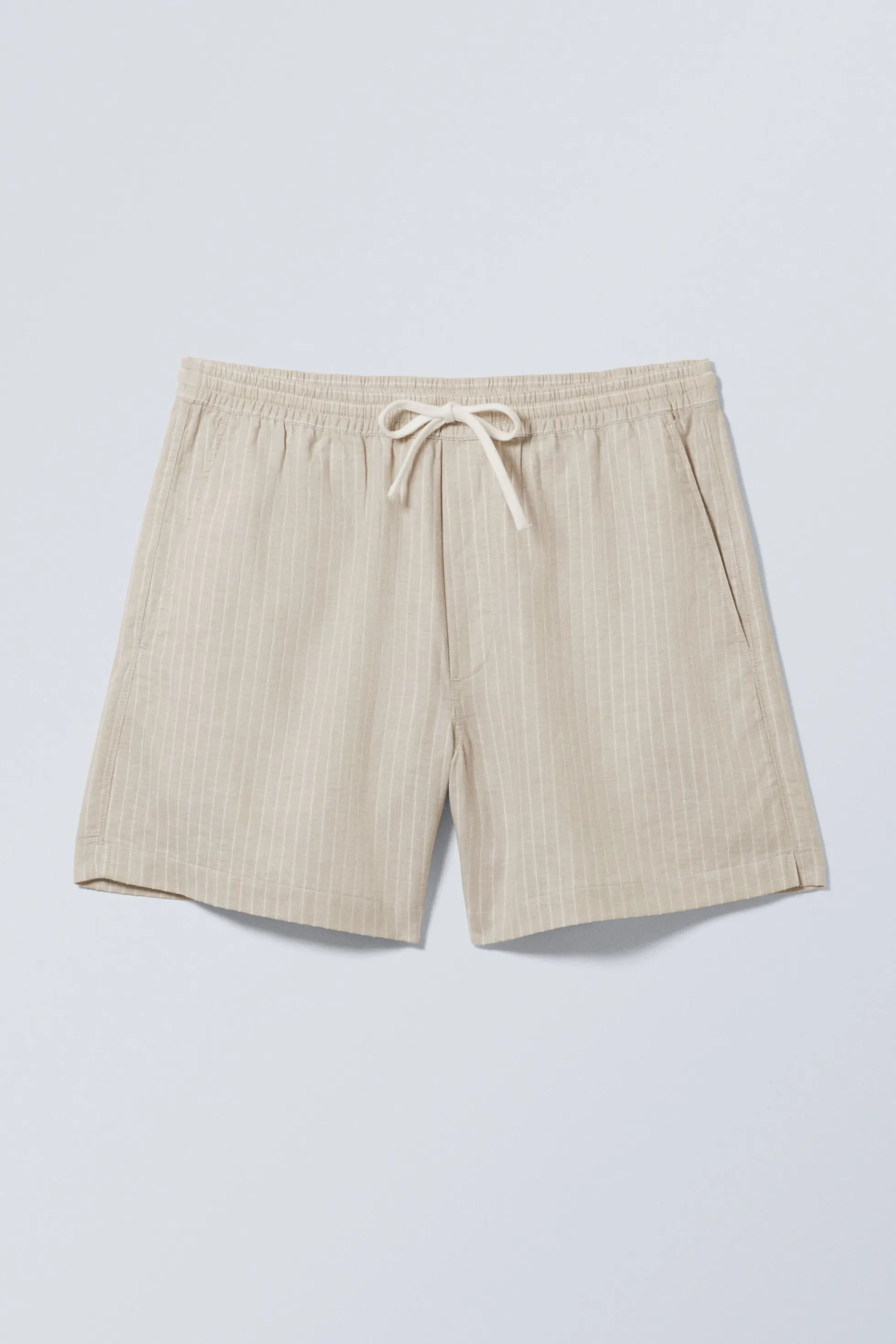 Weekday GESTREEPTE SHORT IN LINNENMIX>Heren Shorts