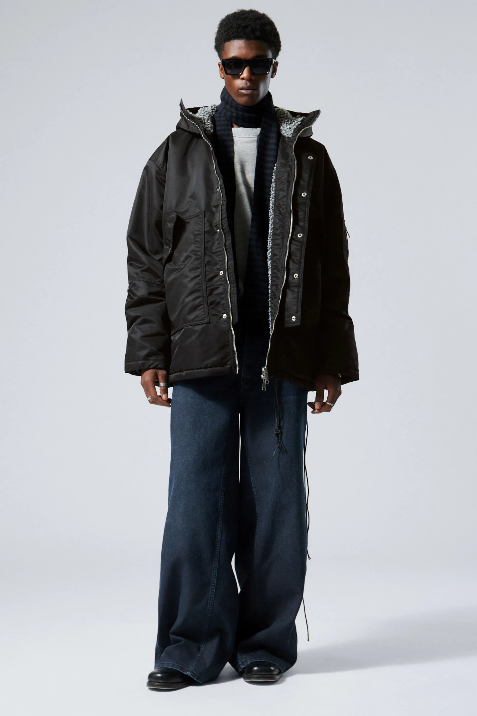 Weekday GEWATTEERD NYLON PARKA-JACK>Heren Jacks & Jassen