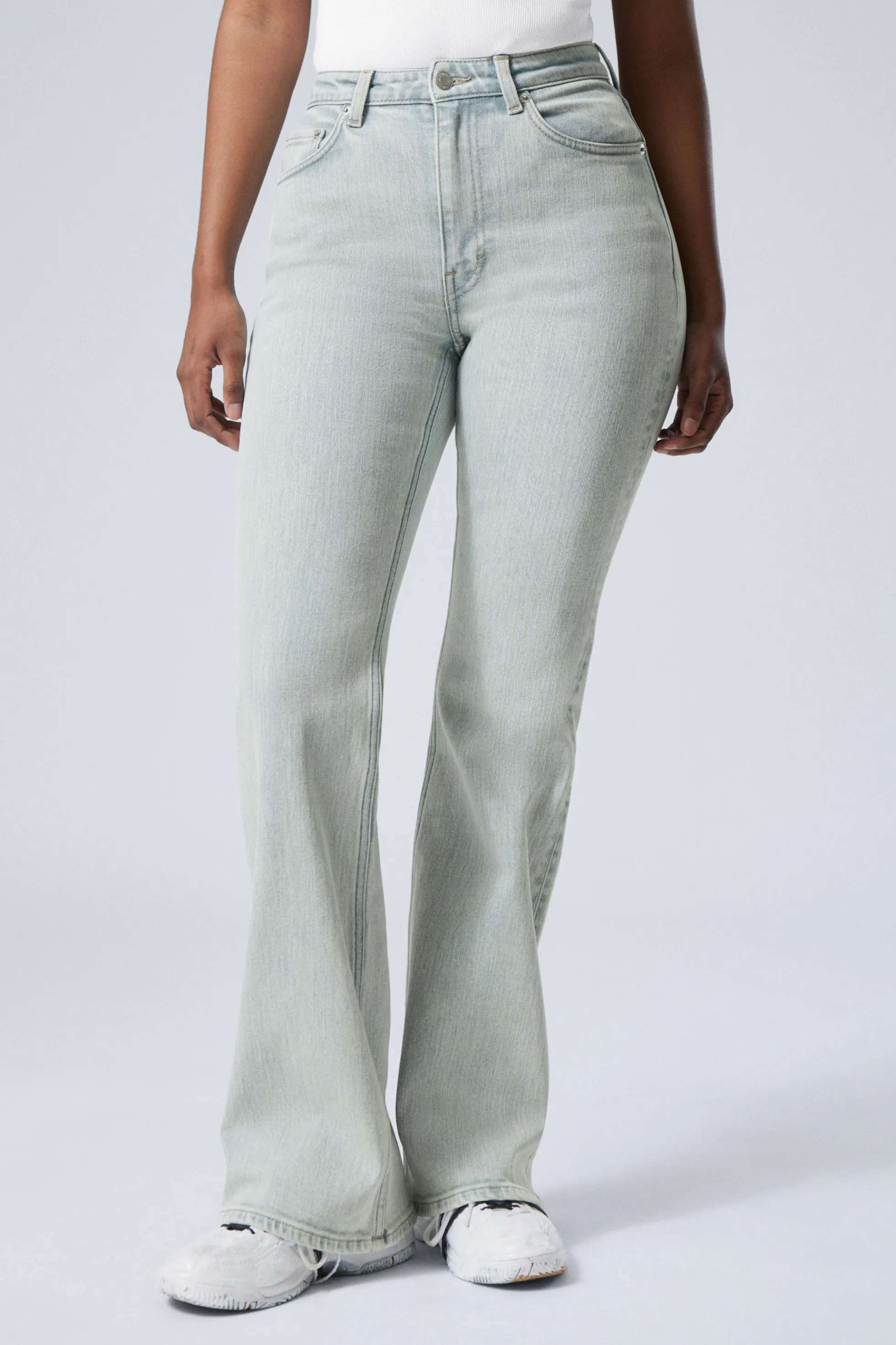 Weekday GLOW CURVE HIGH WAISTED REGULAR FLARED LEG JEANS>DAMES Jeans