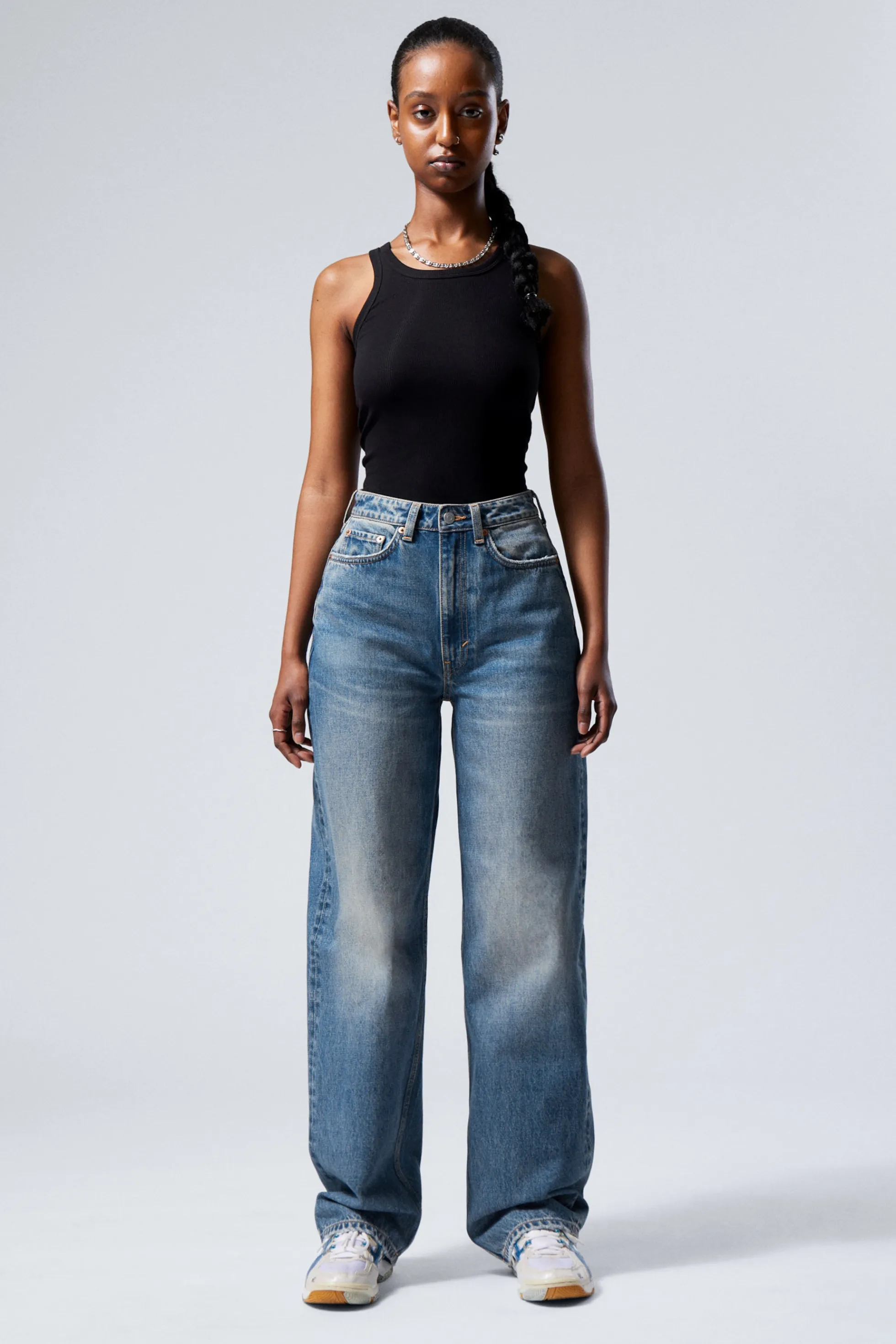 Weekday HALO CURVE HIGH WAISTED REGULAR WIDE LEG JEANS>DAMES Jeans