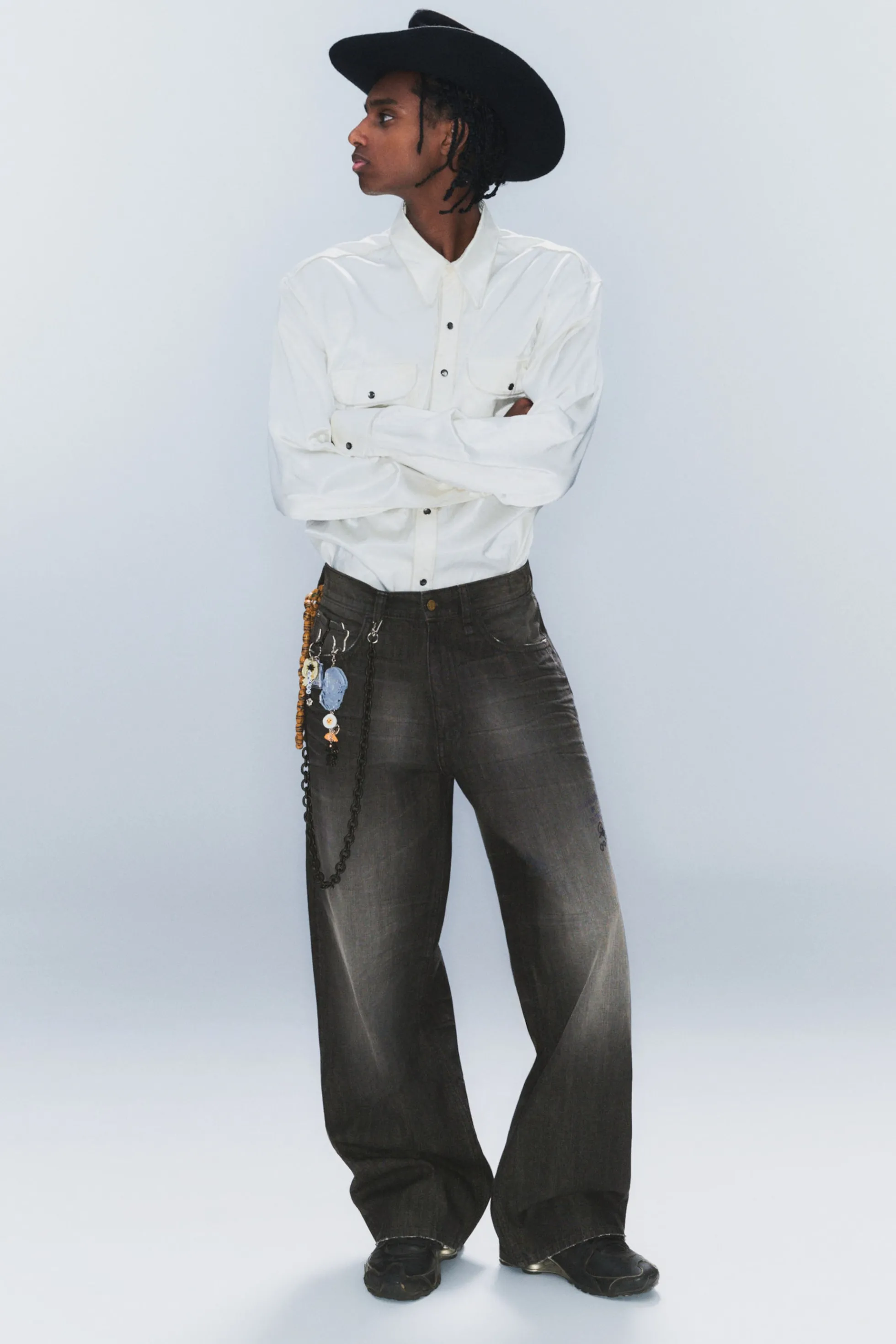 Weekday LOOSER JEANS MET NORMALE TAILLE EN WIJDE PIJPEN>Heren Jeans