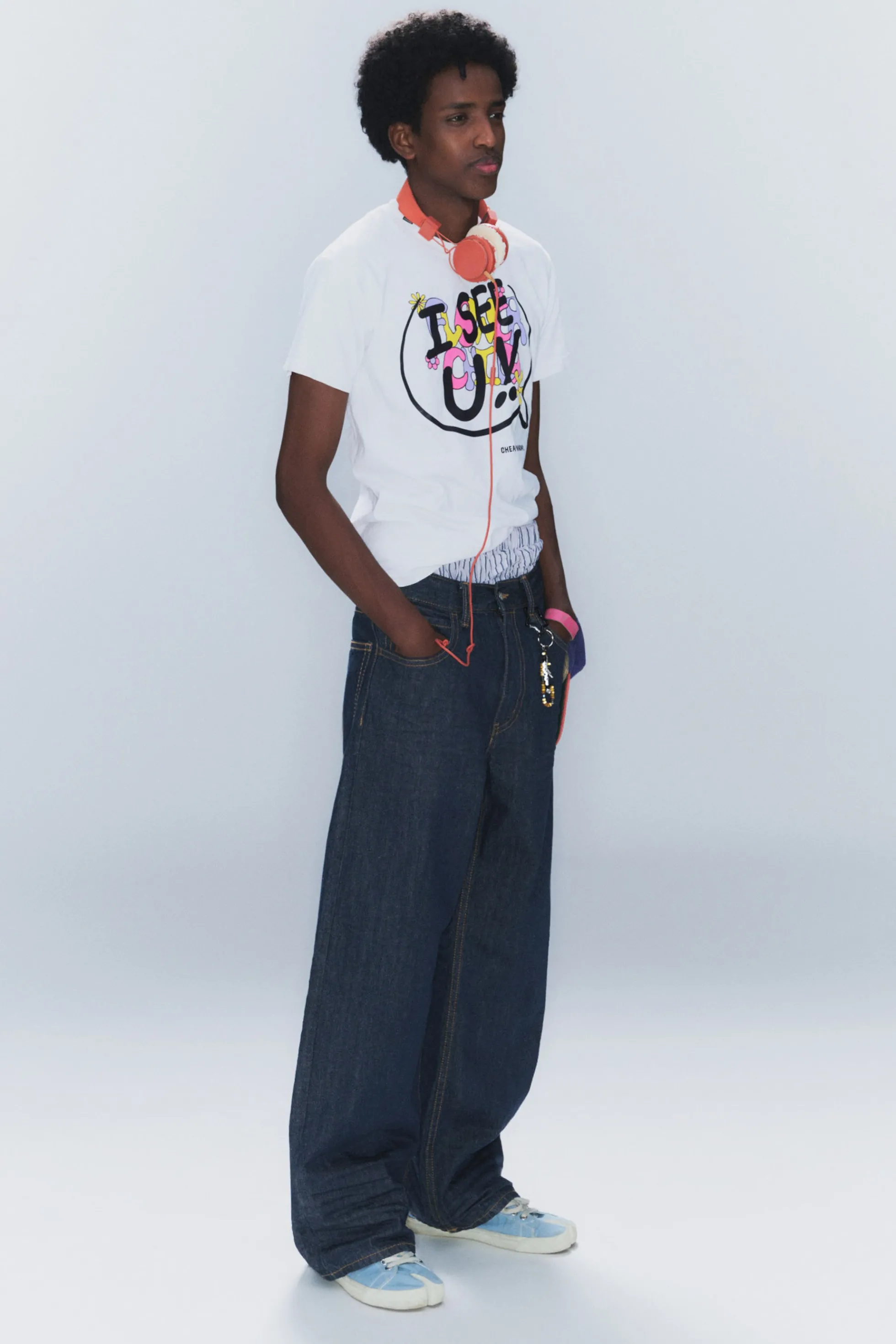 Weekday LOOSER JEANS MET NORMALE TAILLE EN WIJDE PIJPEN>Heren Jeans