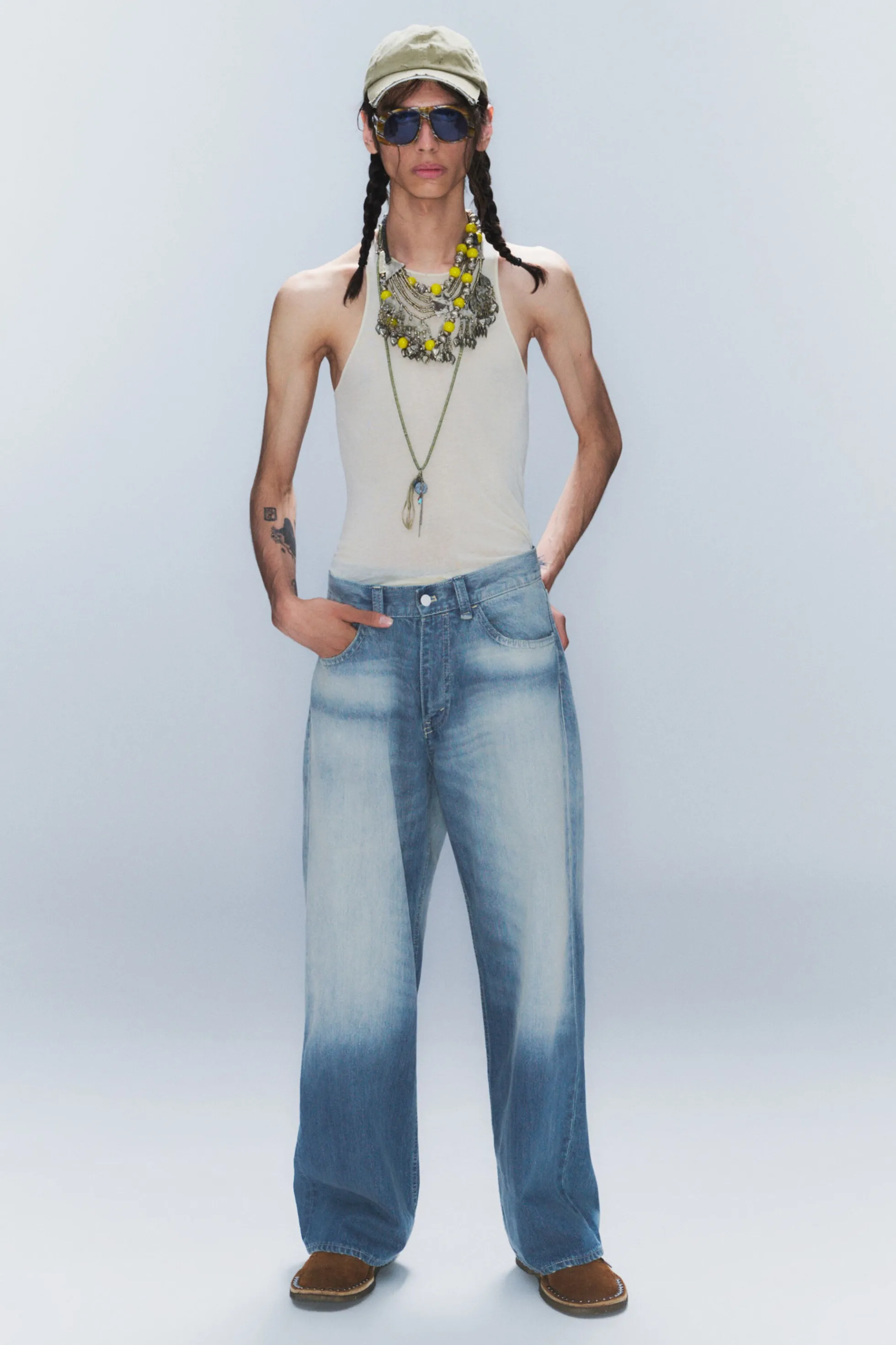 Weekday LOOSER JEANS MET NORMALE TAILLE EN WIJDE PIJPEN>Heren Jeans