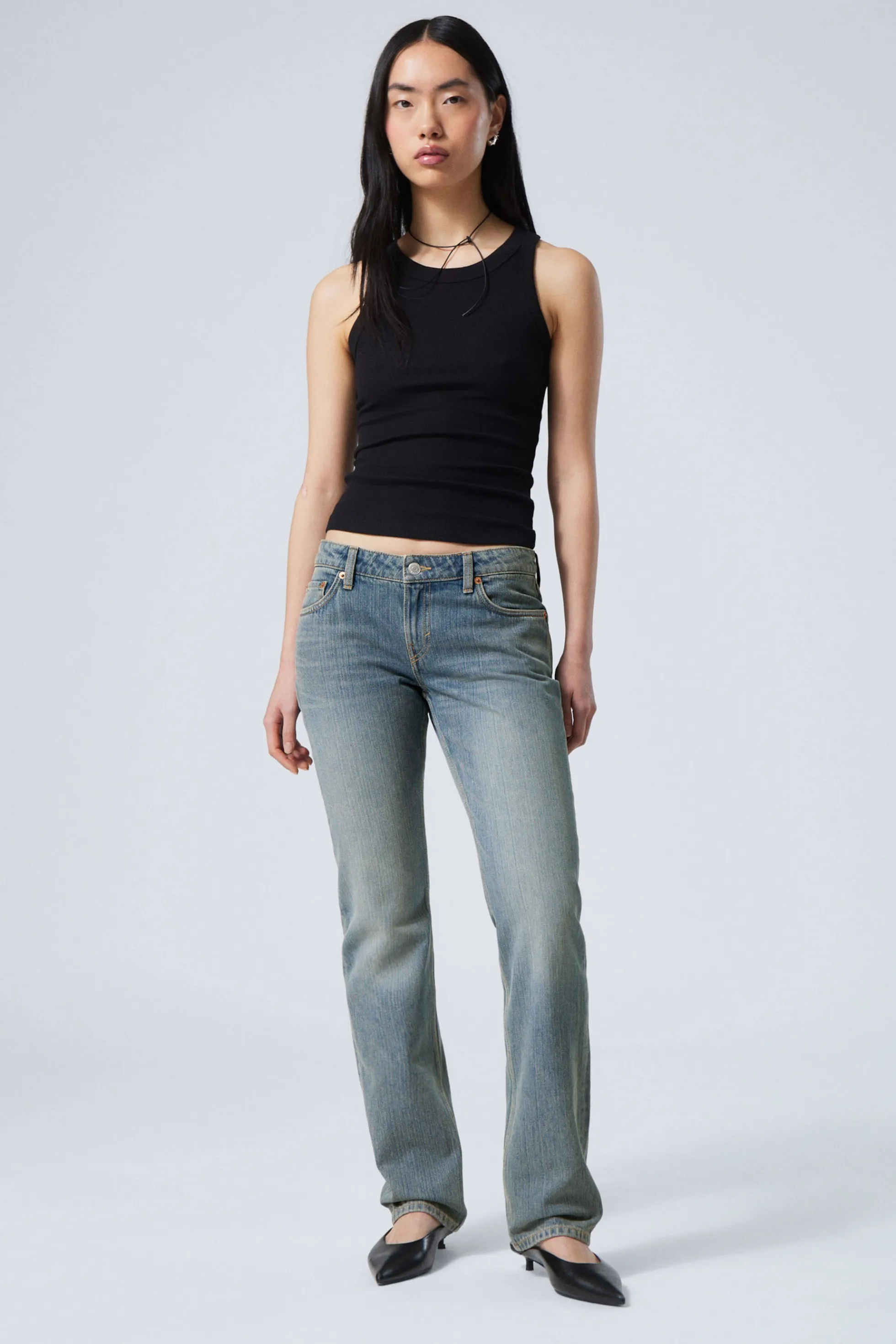 Weekday NAIL LOW WAIST SLIM STRAIGHT LEG JEANS>DAMES Jeans