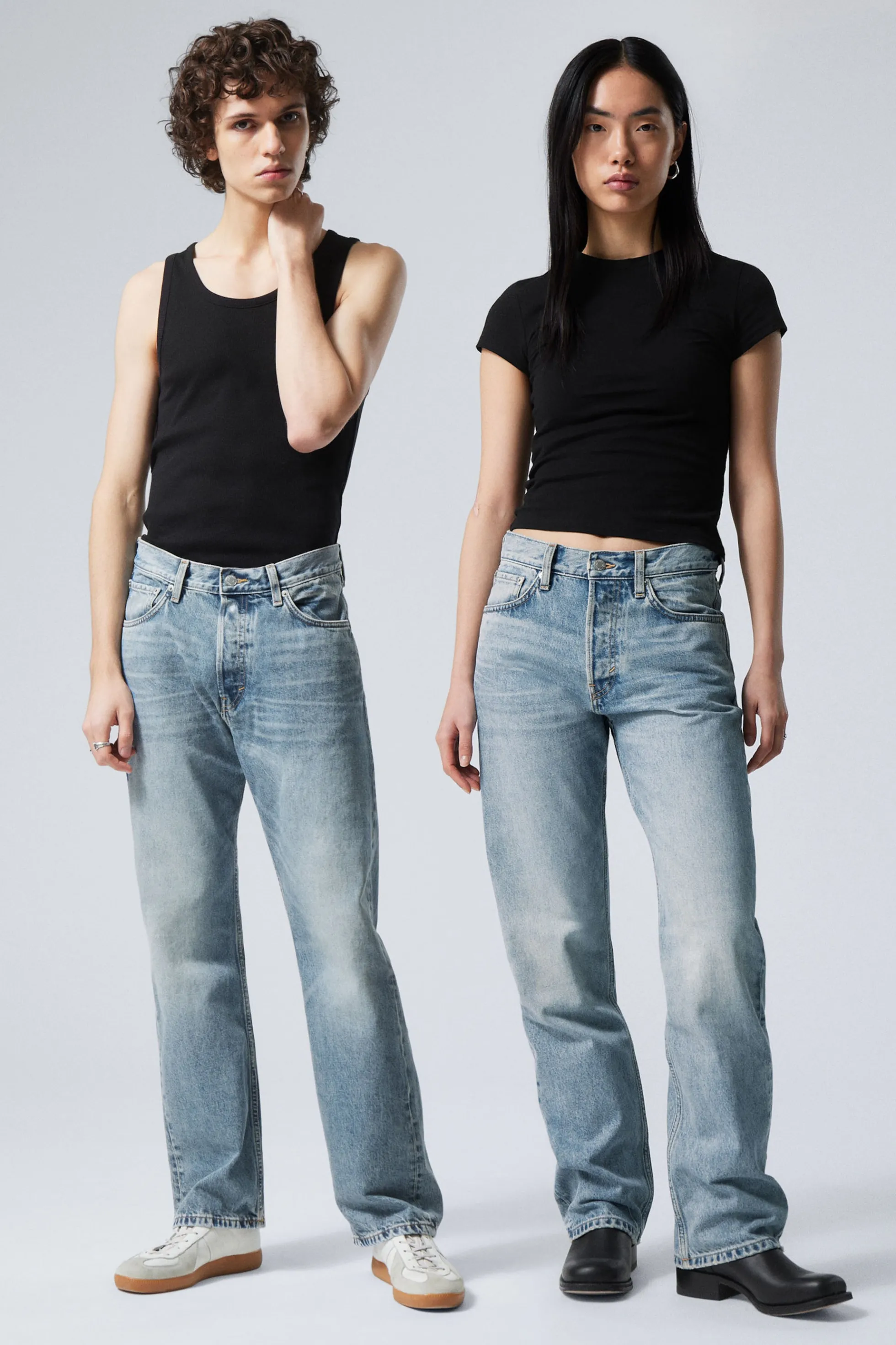 Weekday ORBIT MID WAIST REGULAR STRAIGHT LEG JEANS>DAMES Jeans