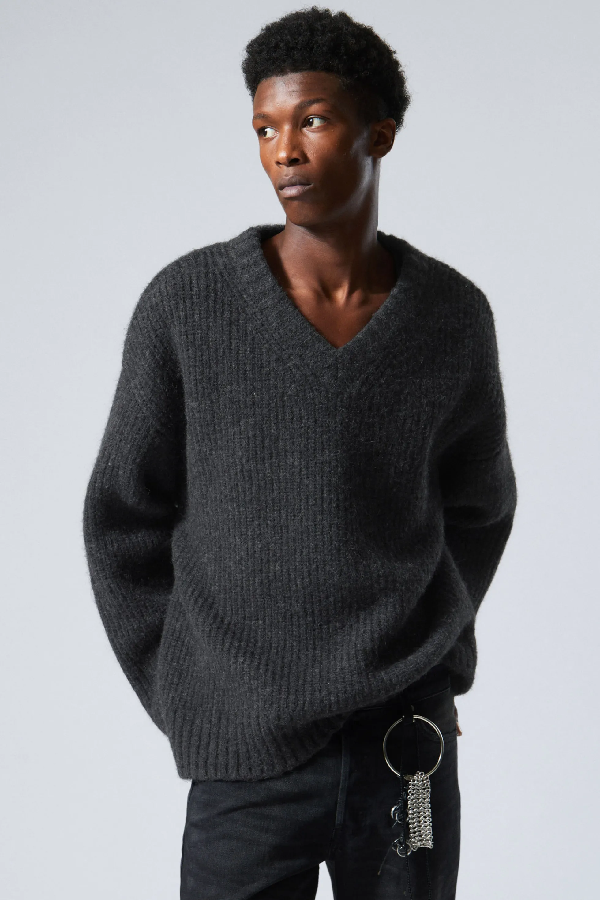 Weekday OVERSIZED GEBREIDE TRUI VAN WOLMIX>Heren Knitwear