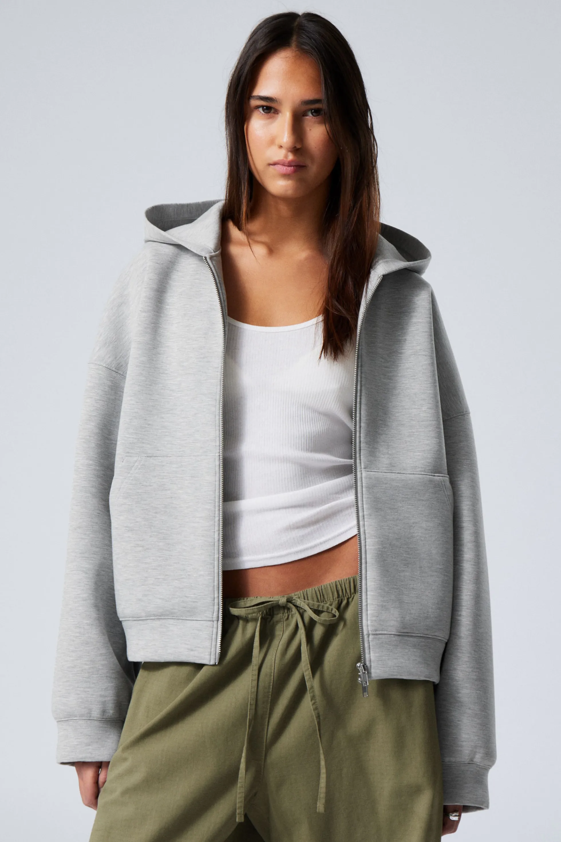 Weekday OVERSIZED HOODIE VAN SCUBASTOF MET RITS>DAMES Hoodies