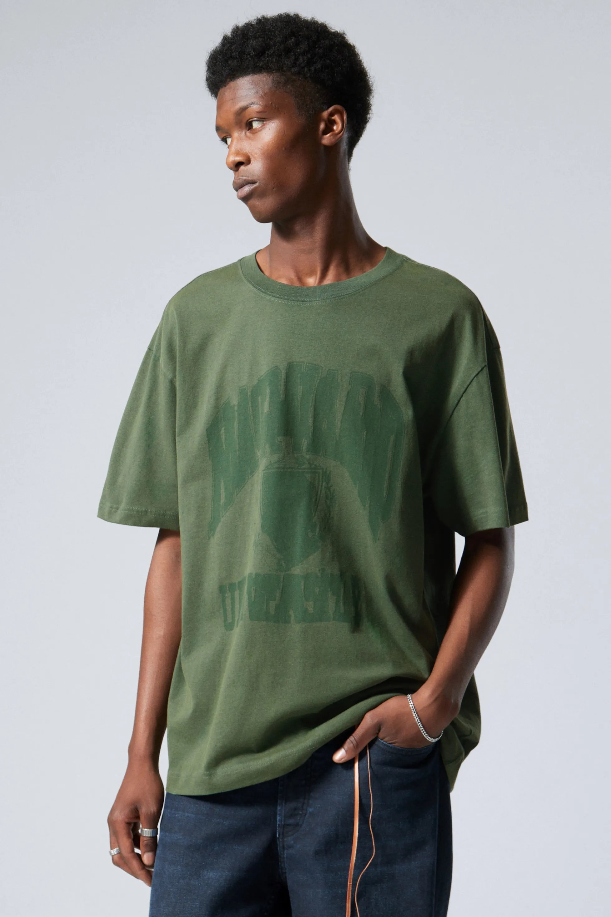 Weekday OVERSIZED T-SHIRT MET GRAFISCHE PRINT>Heren Grafische | T-Shirts & Tops