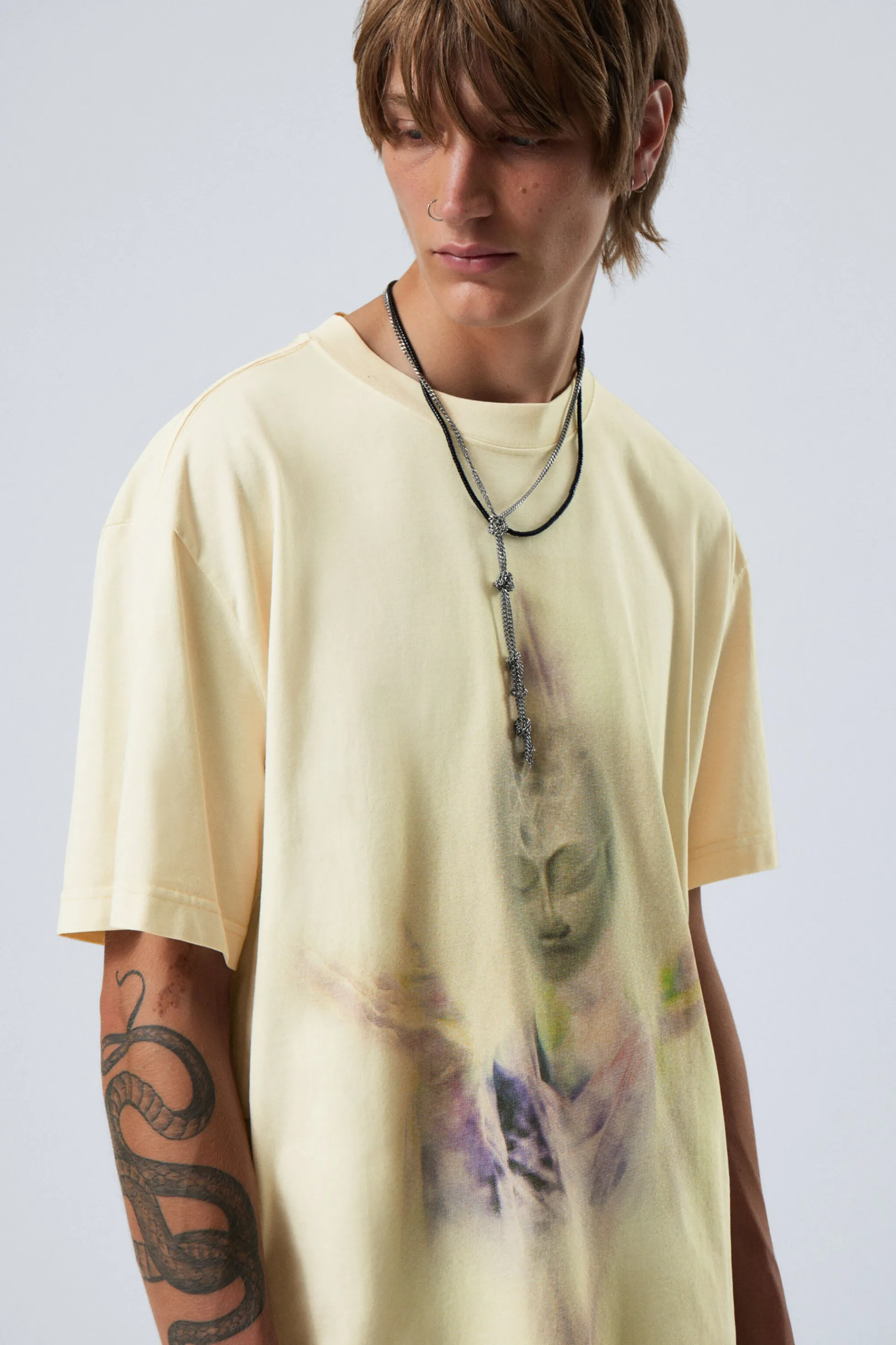 Weekday OVERSIZED T-SHIRT MET GRAFISCHE PRINT>Heren T-Shirts & Tops | Grafische