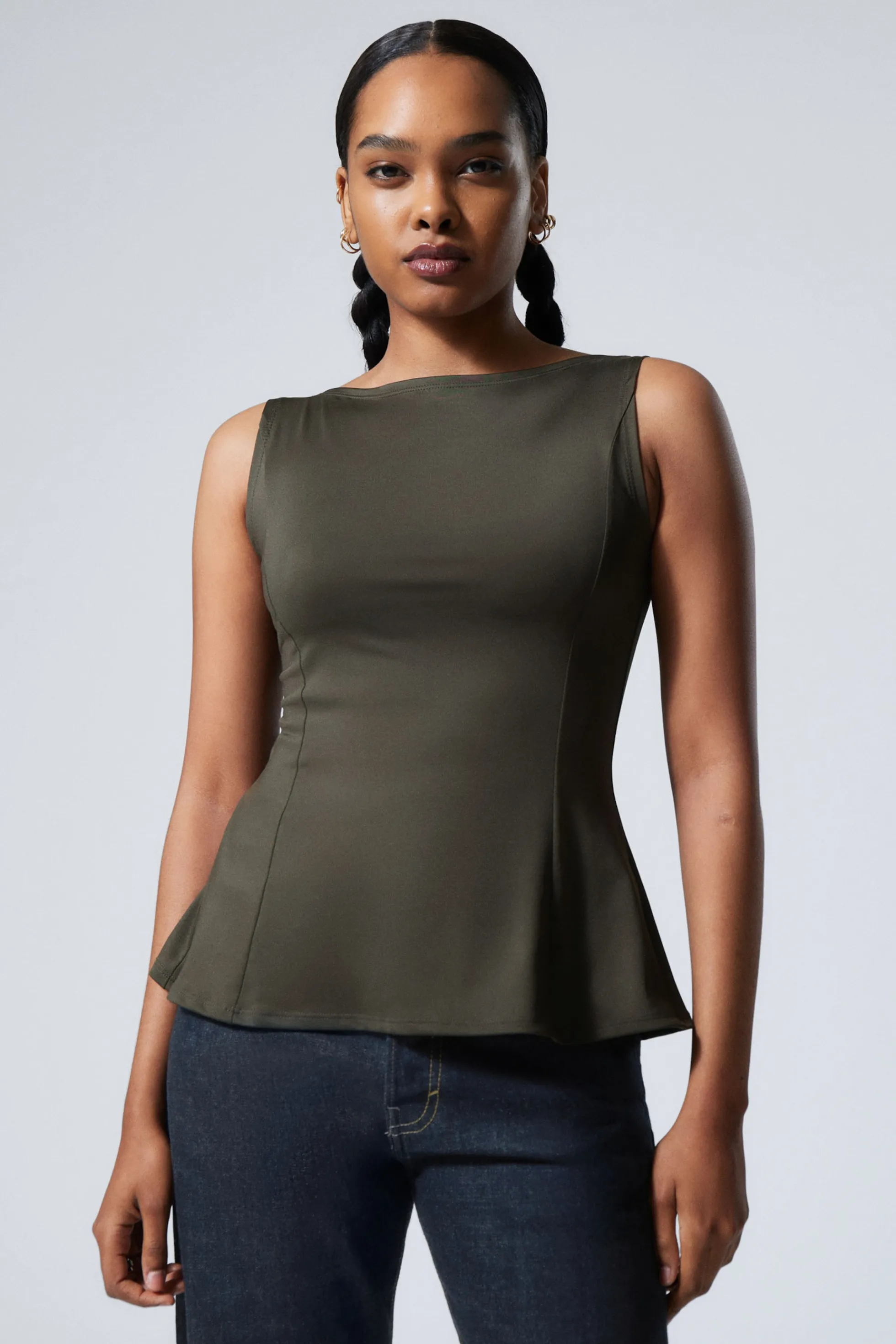 Weekday PEPLUM TOP MET BOOTHALS>DAMES Tops