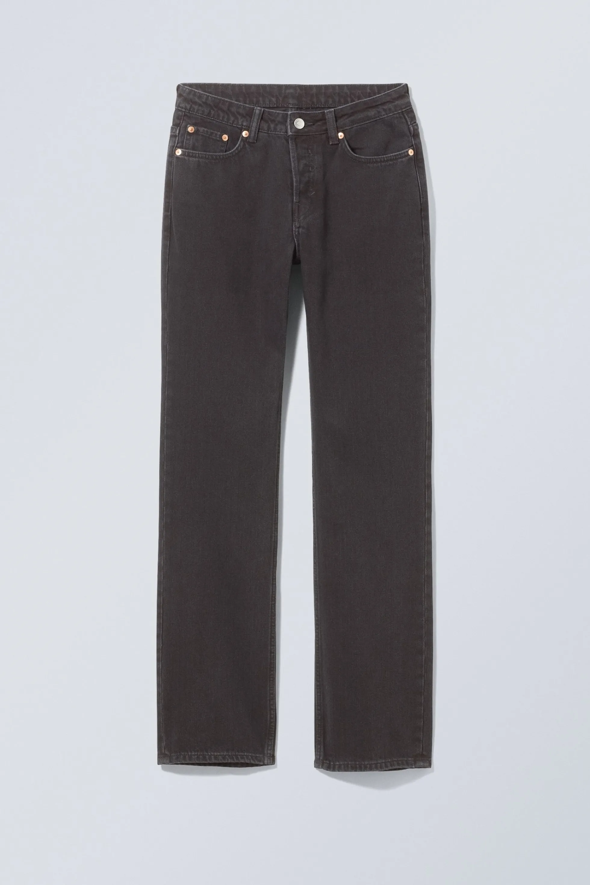 Weekday PIN MID WAIST REGULAR STRAIGHT LEG JEANS>DAMES Jeans