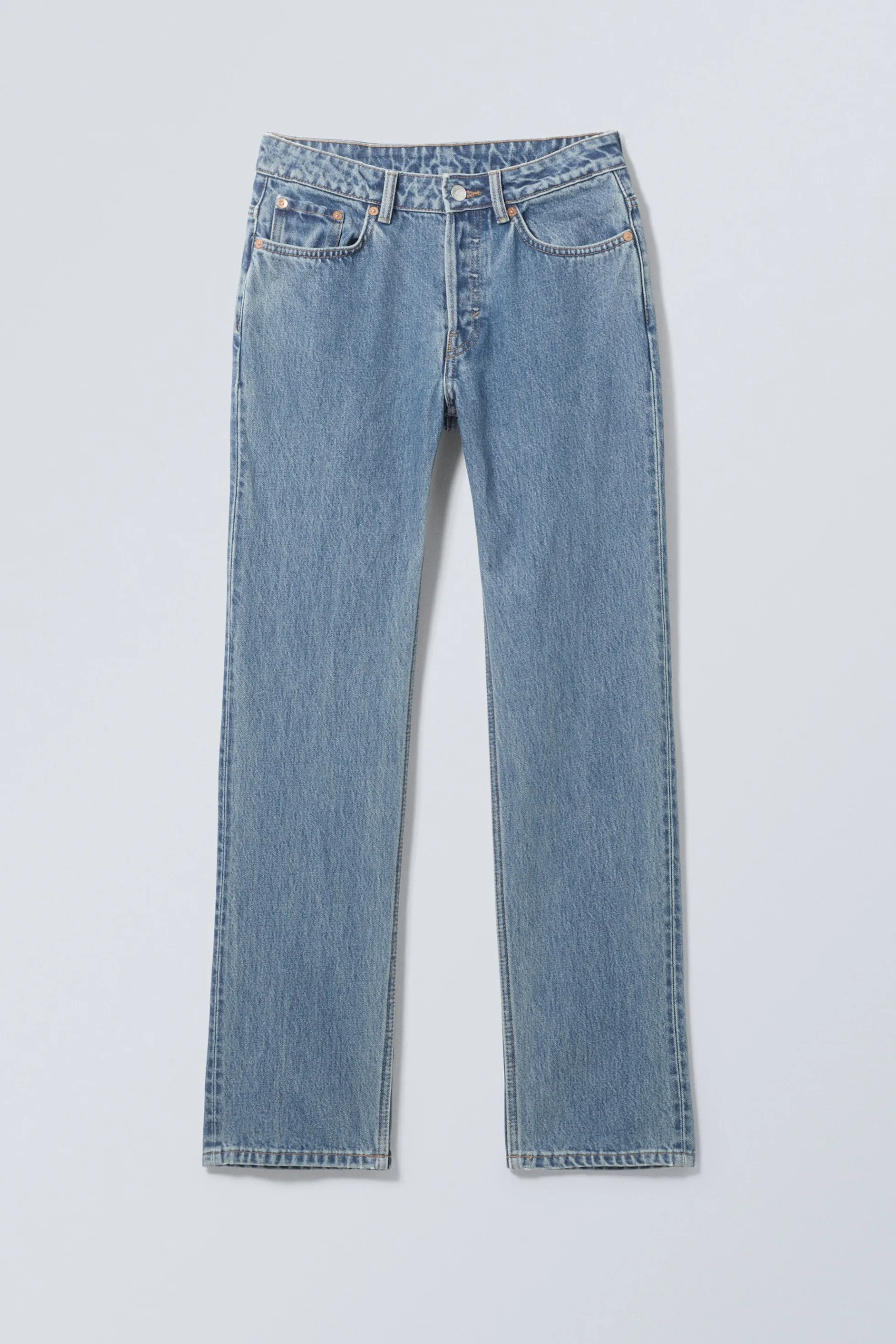 Weekday PIN MID WAIST REGULAR STRAIGHT LEG JEANS>DAMES Jeans