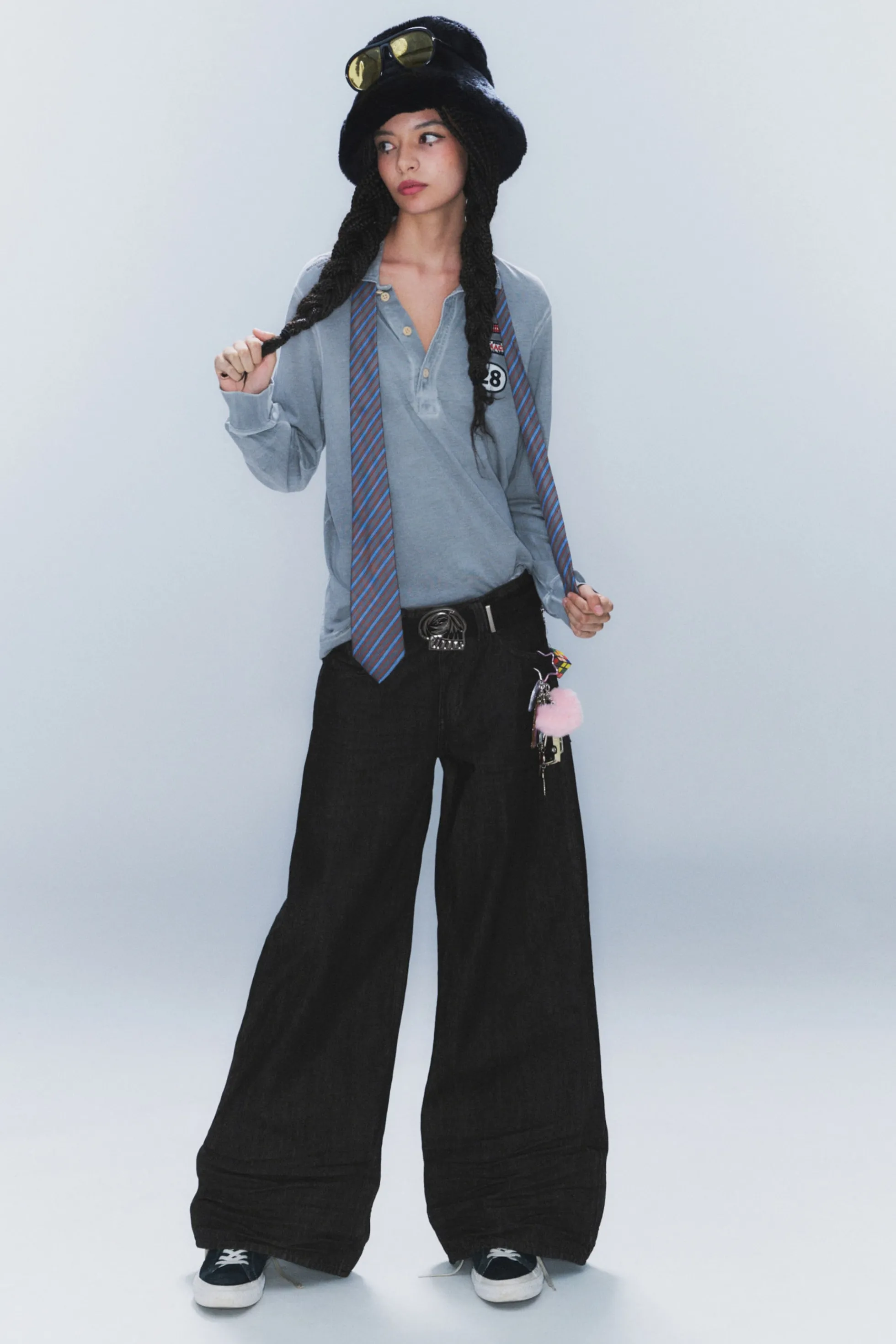Weekday POSER JEANS MET NORMALE TAILLE EN WIJDE PIJPEN>DAMES Jeans