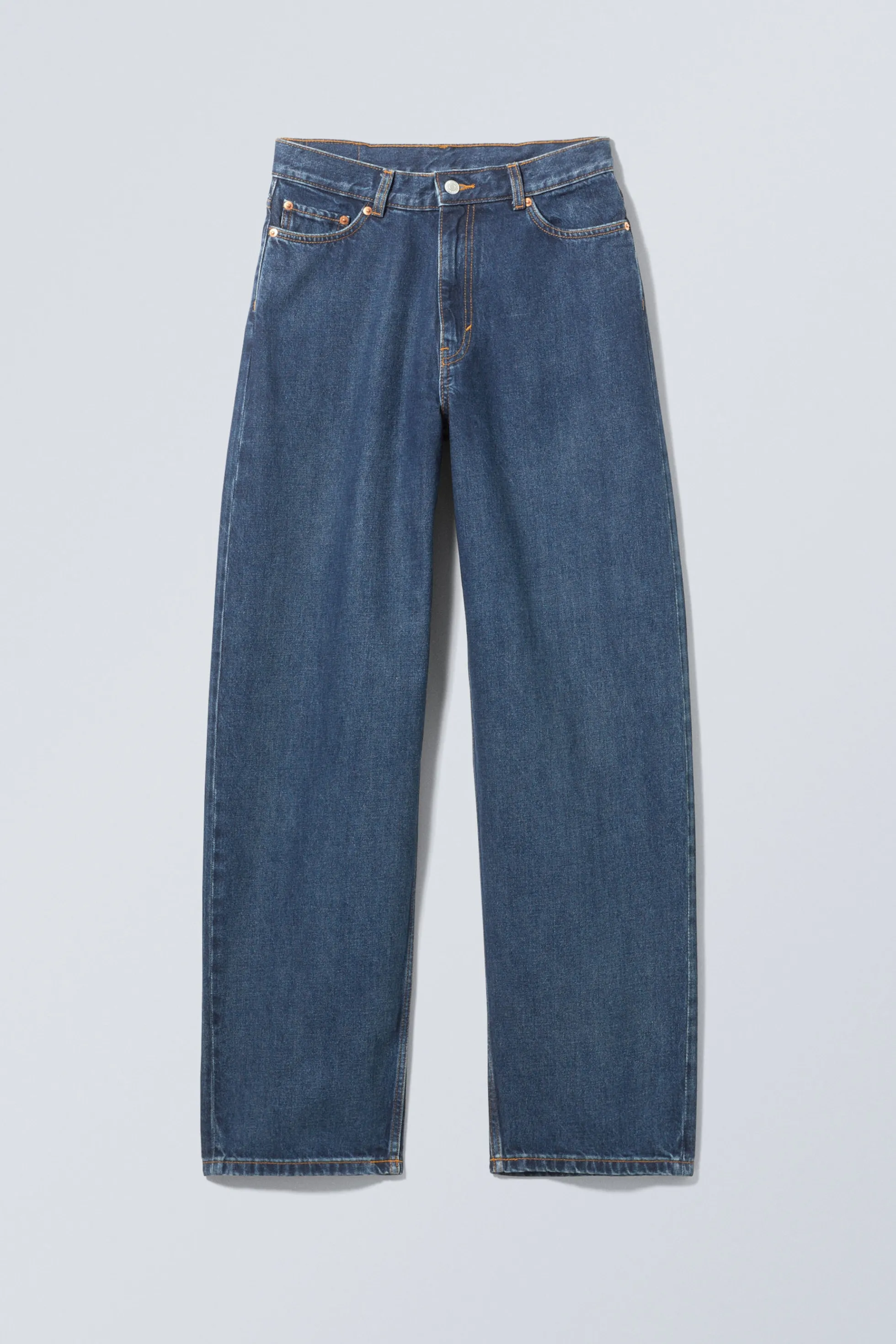 Weekday RAIL MID WAIST LOOSE WIDE LEG JEANS>DAMES Jeans