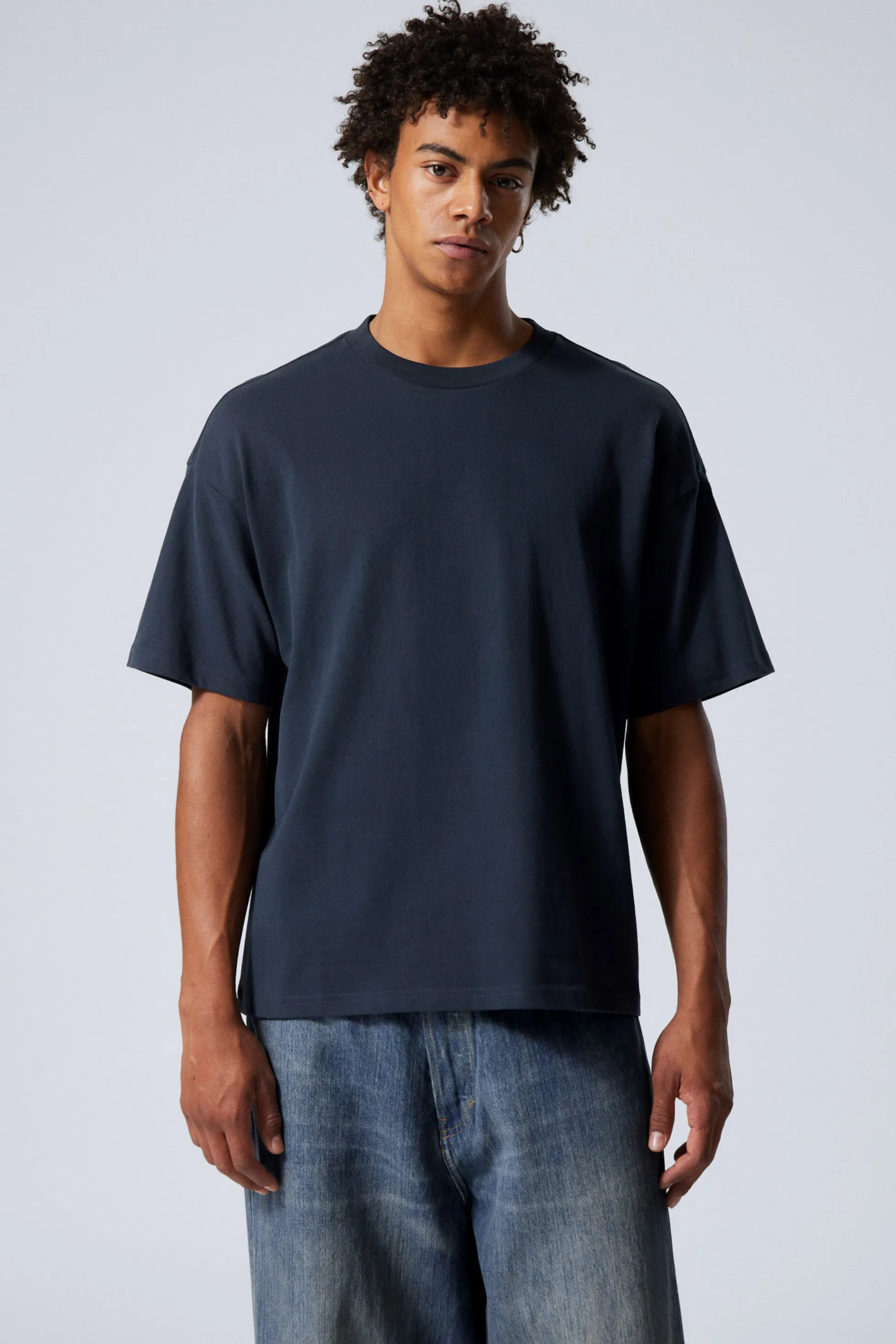 Weekday RECHT T-SHIRT>Heren Basics | T-Shirts & Tops