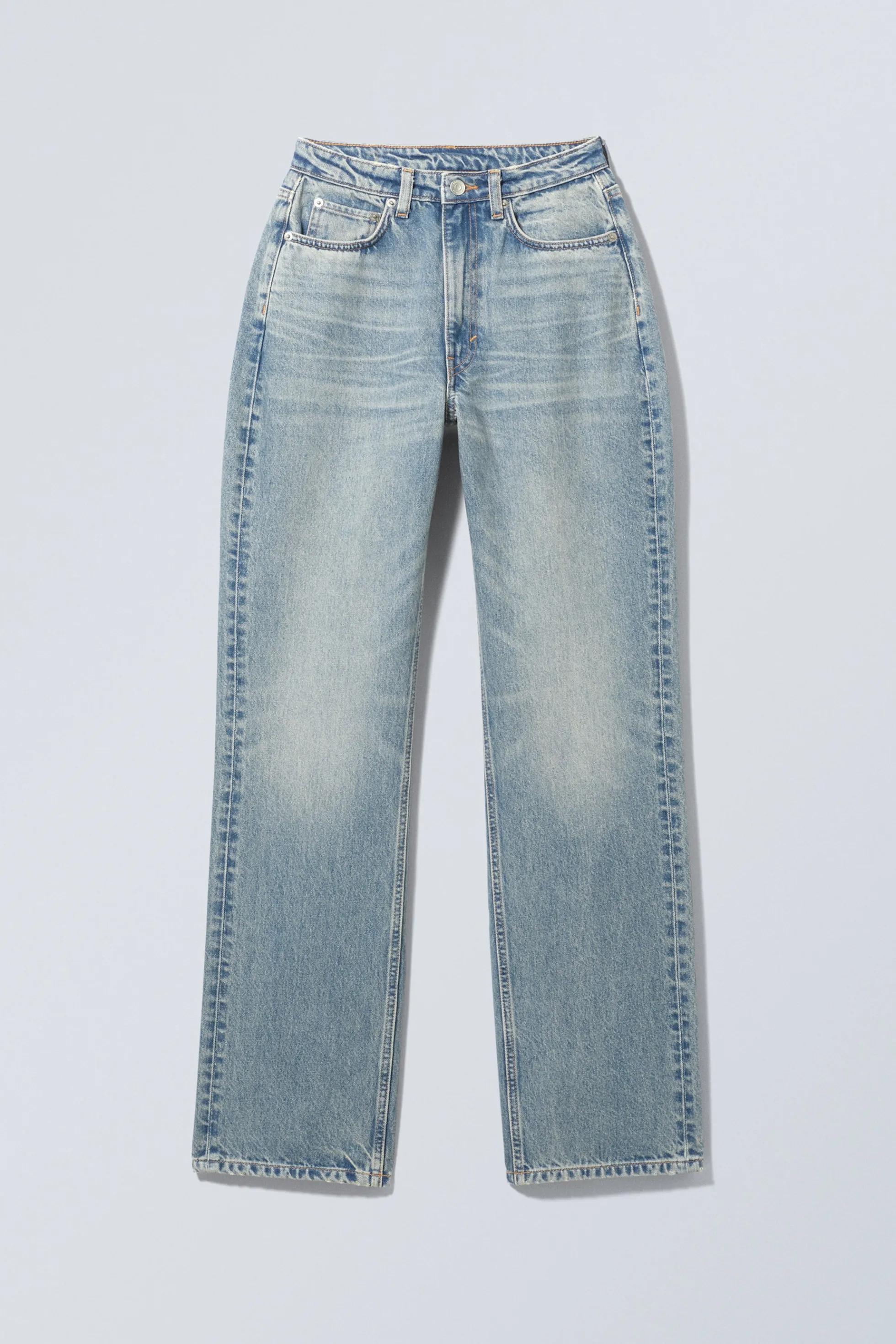 Weekday RESOLUTE CURVE HIGH WAISTED REGULAR STRAIGHT JEANS>DAMES Jeans