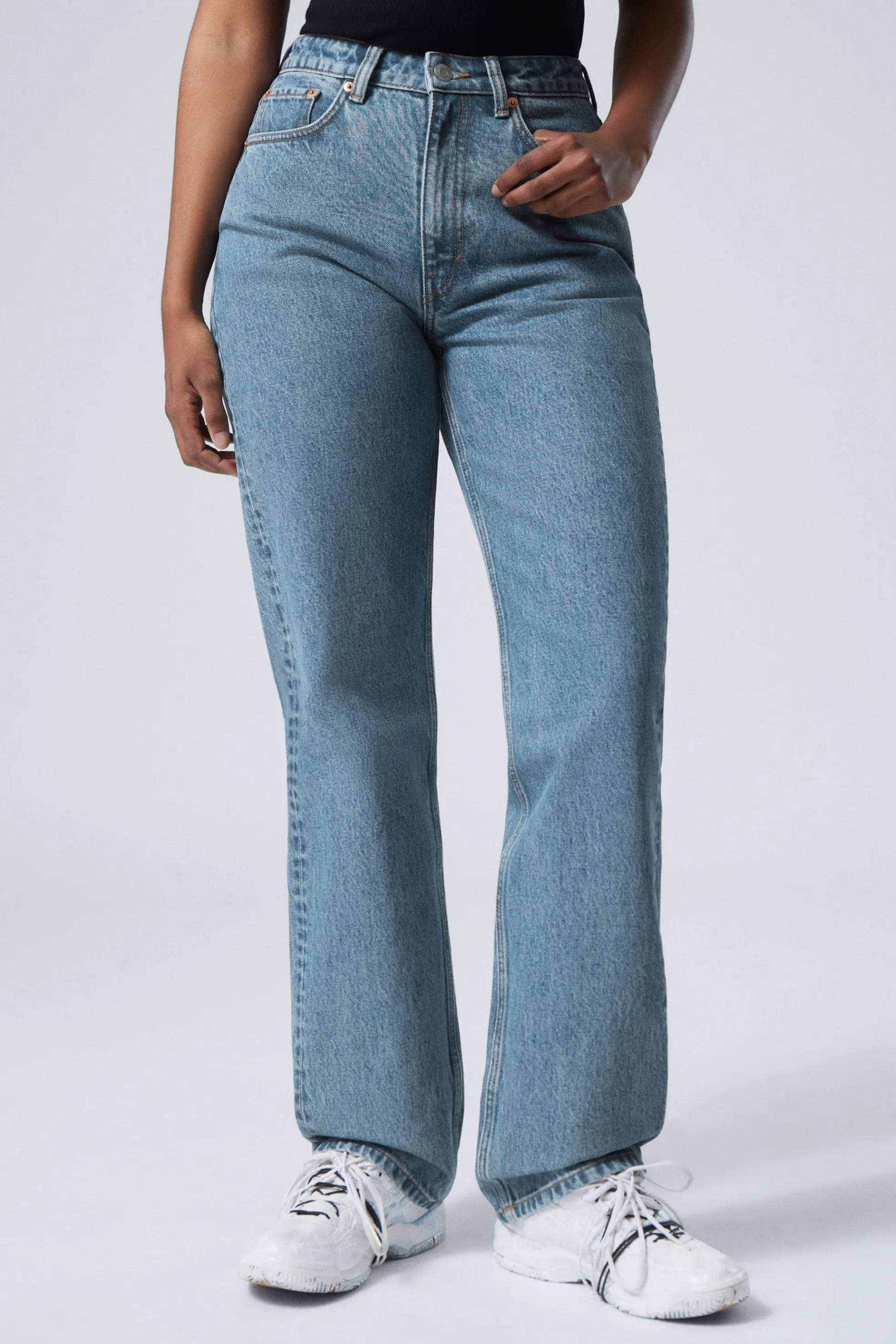 Weekday RESOLUTE CURVE HIGH WAISTED REGULAR STRAIGHT JEANS>DAMES Jeans