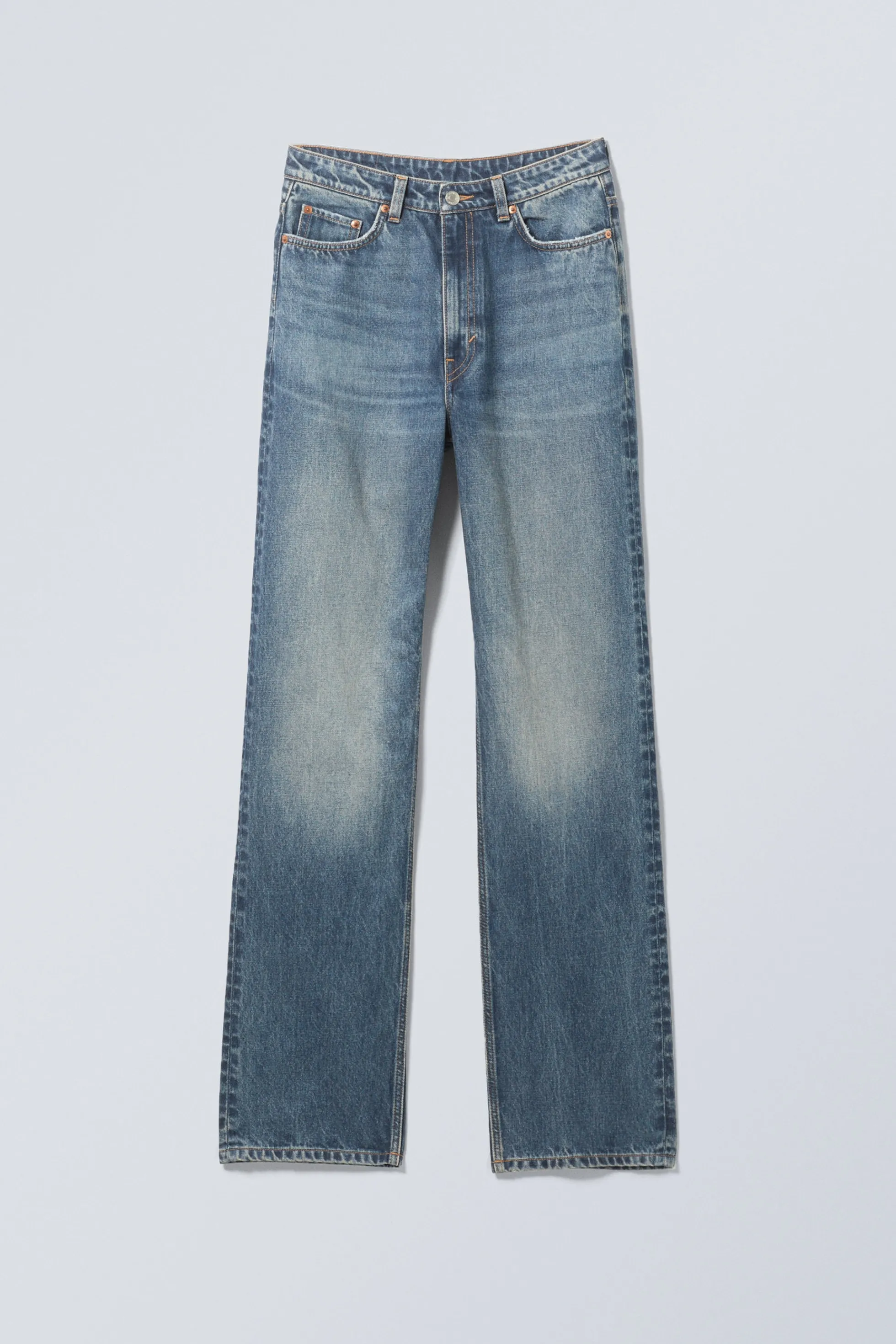 Weekday ROWE SUPER HIGH WAISTED REGULAR STRAIGHT LEG JEANS>DAMES Jeans