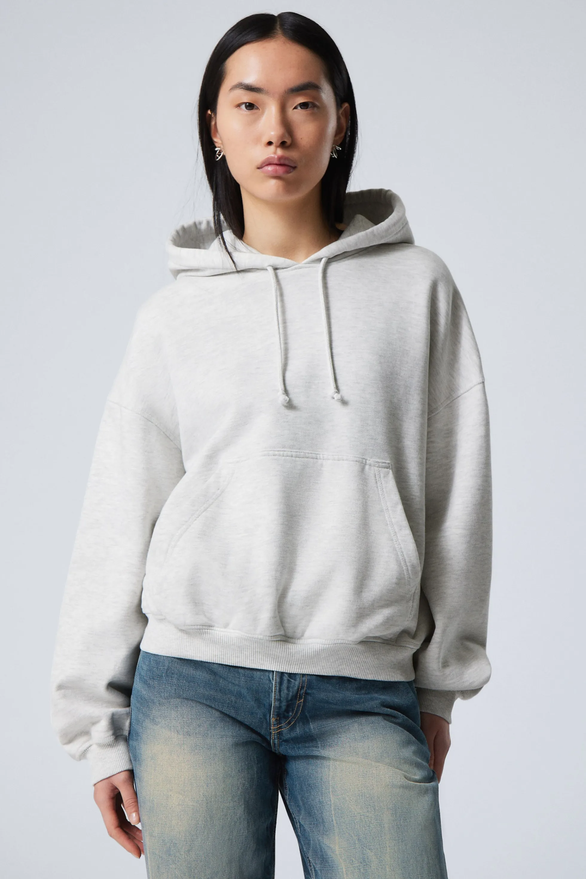 Weekday RUIMVALLENDE HOODIE VAN ZWARE KWALITEIT>DAMES Hoodies | Basics