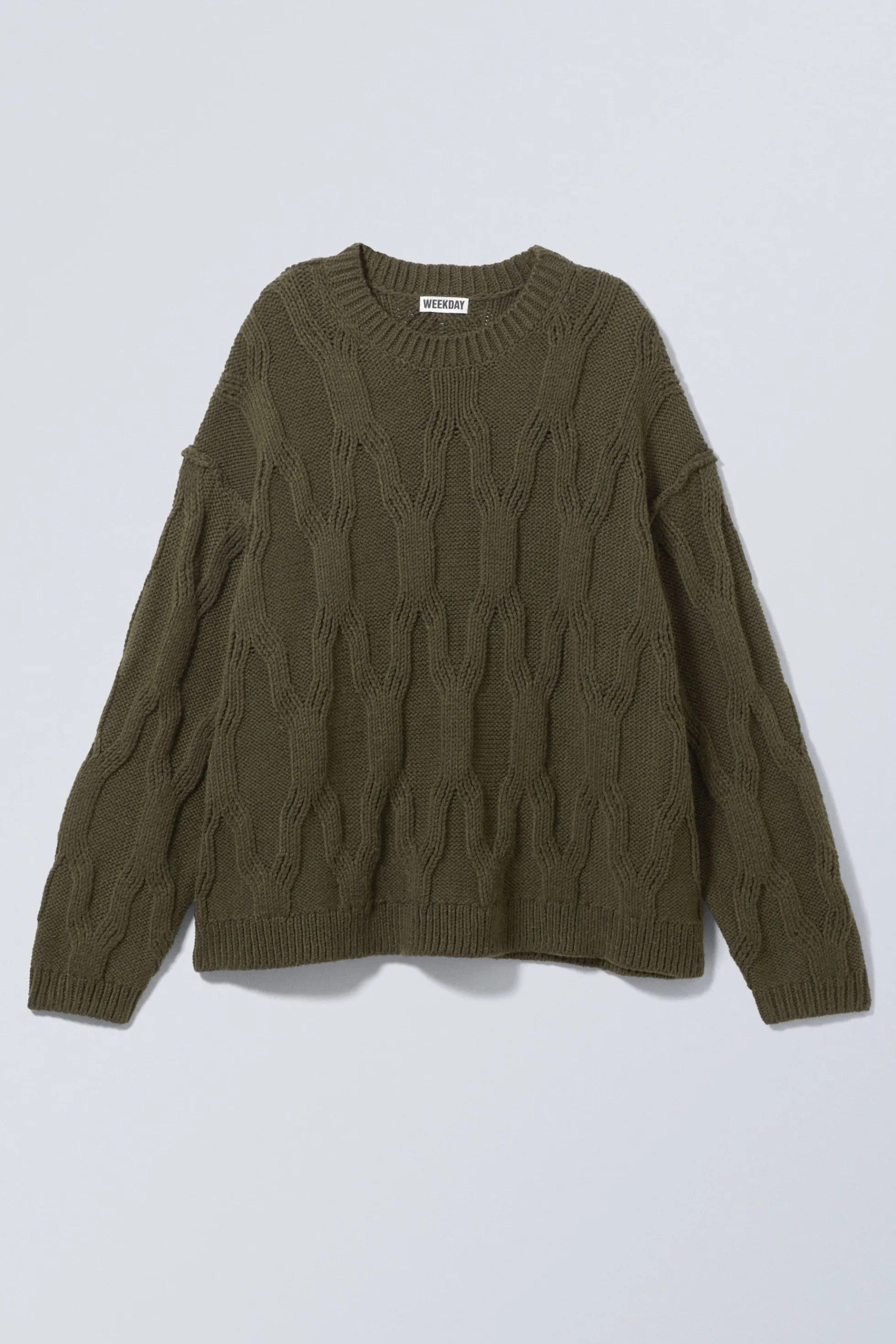 Weekday RUIMVALLENDE TRUI MET GEBREIDE STRUCTUUR>DAMES Knitwear