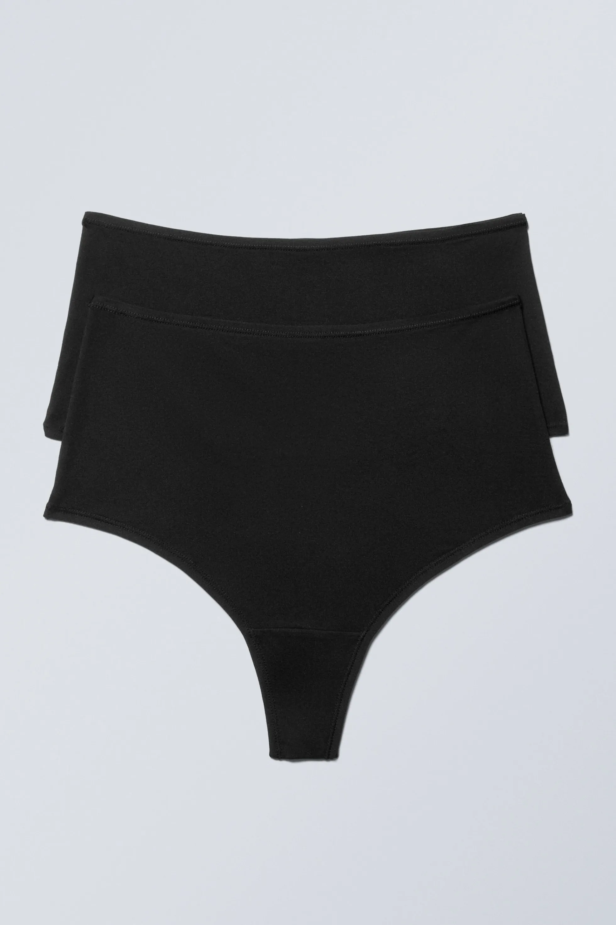Weekday SET VAN 2 ZACHTE SOUL STRINGS MET HOGE TAILLE>DAMES Ondergoed