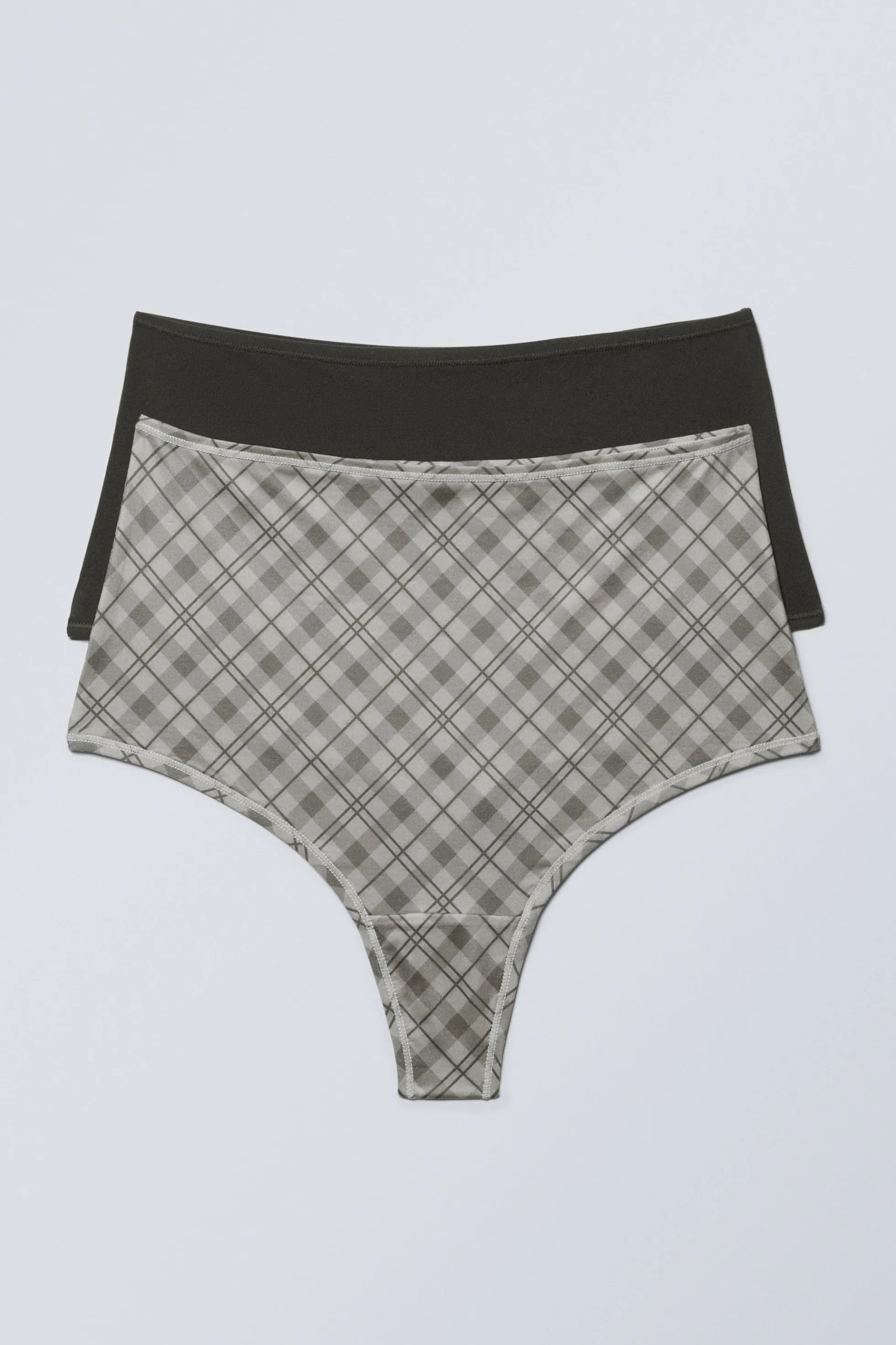 Weekday SET VAN 2 ZACHTE SOUL STRINGS MET HOGE TAILLE>DAMES Ondergoed
