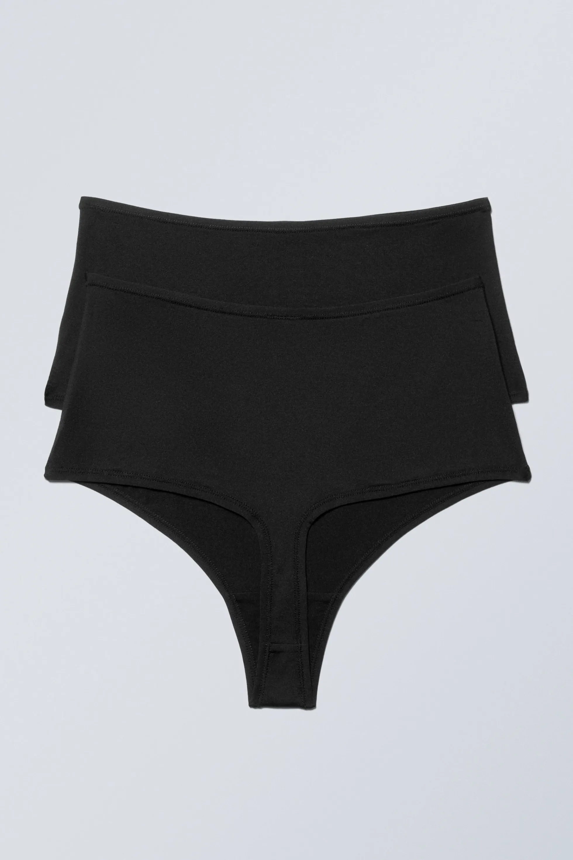 Weekday SET VAN 2 ZACHTE SOUL STRINGS MET HOGE TAILLE>DAMES Ondergoed