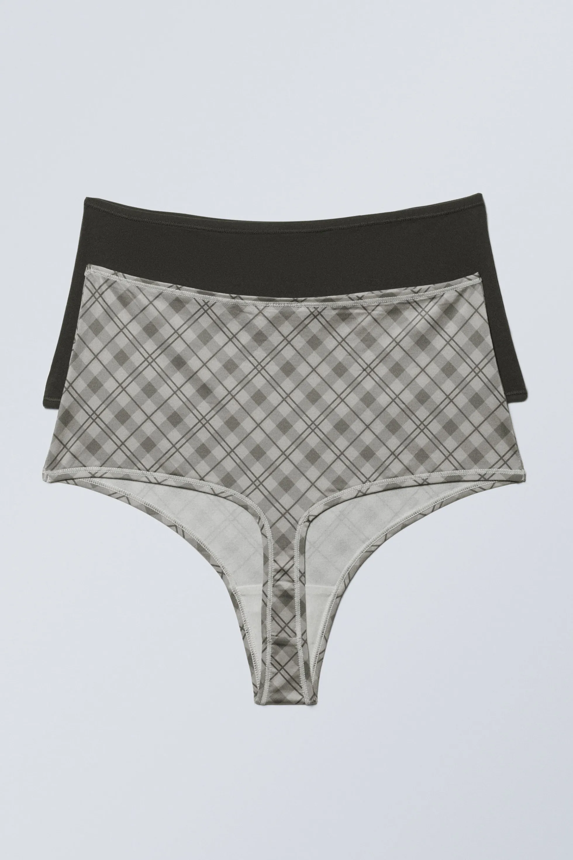 Weekday SET VAN 2 ZACHTE SOUL STRINGS MET HOGE TAILLE>DAMES Ondergoed
