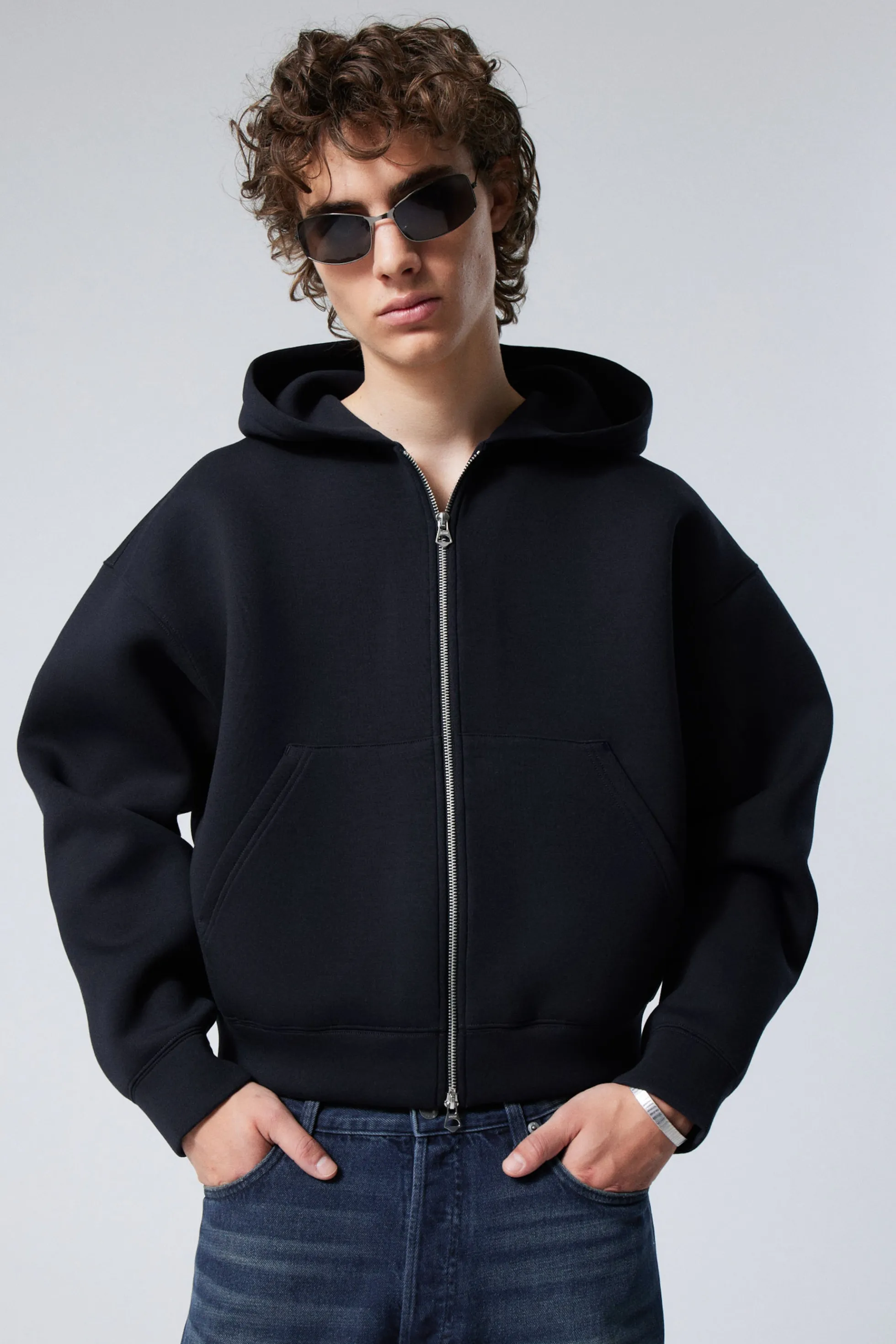 Weekday SIMON HOODIE VAN SCUBASTOF MET RITS>Heren Hoodies