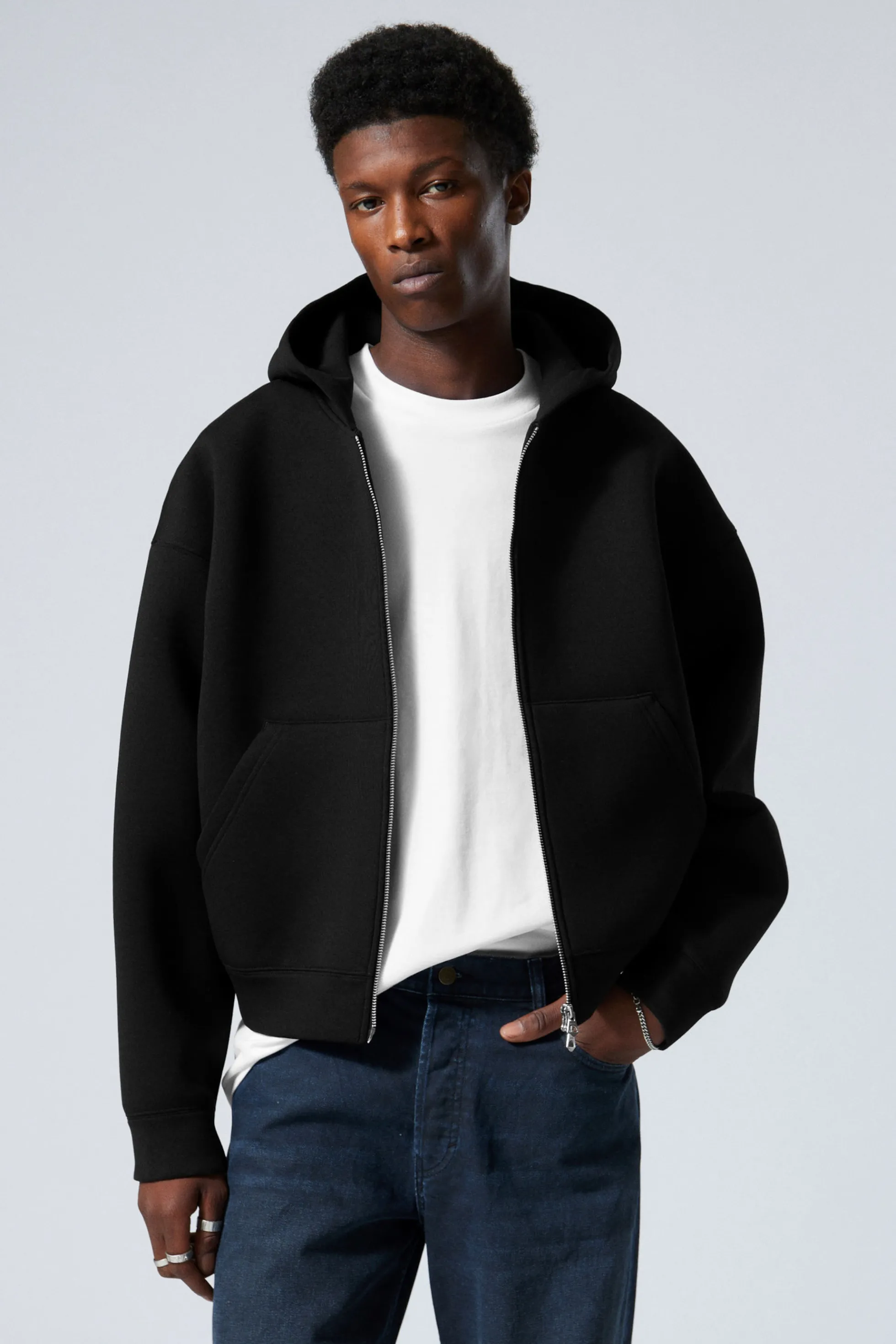 Weekday SIMON HOODIE VAN SCUBASTOF MET RITS>Heren Hoodies