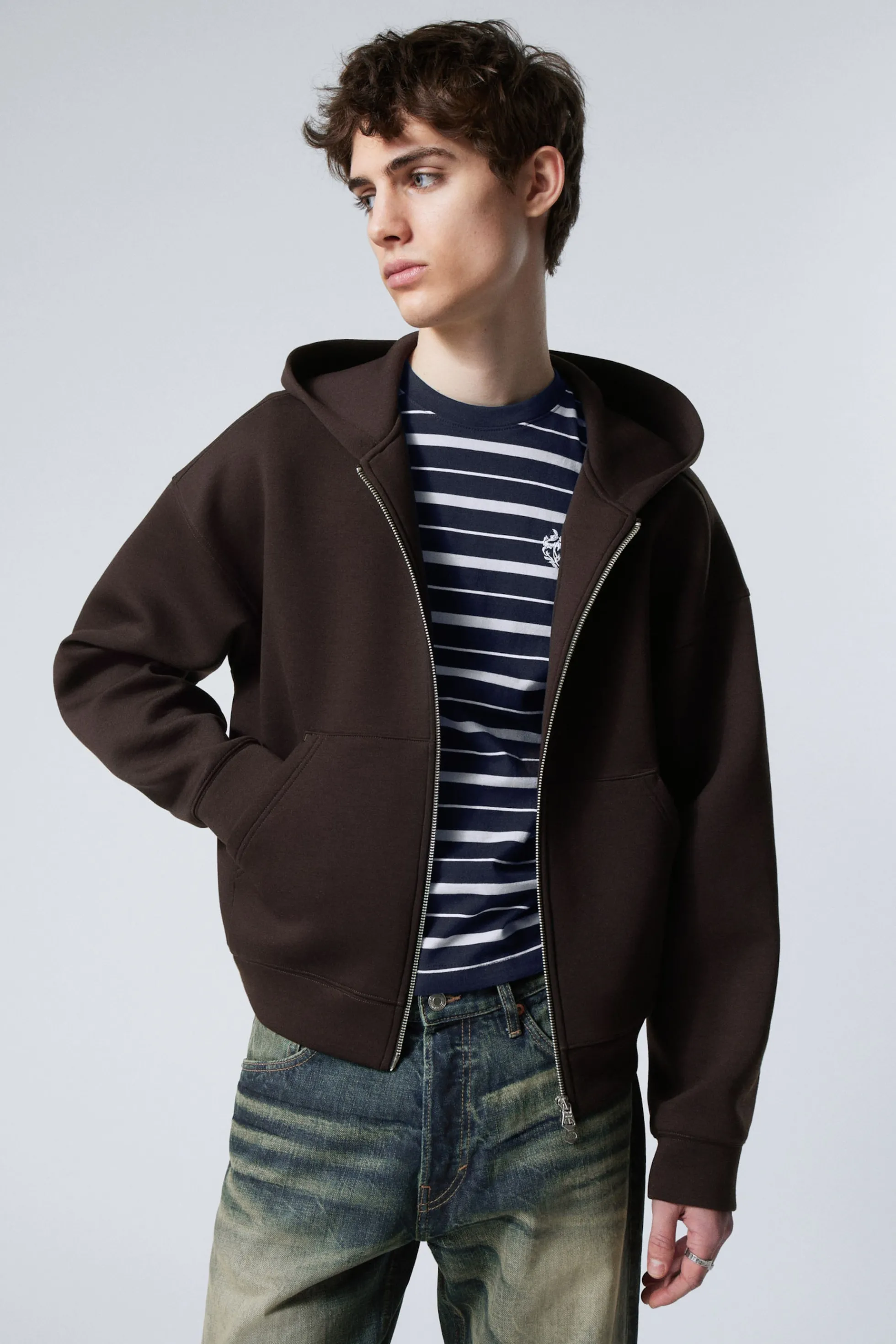 Weekday SIMON HOODIE VAN SCUBASTOF MET RITS>Heren Hoodies