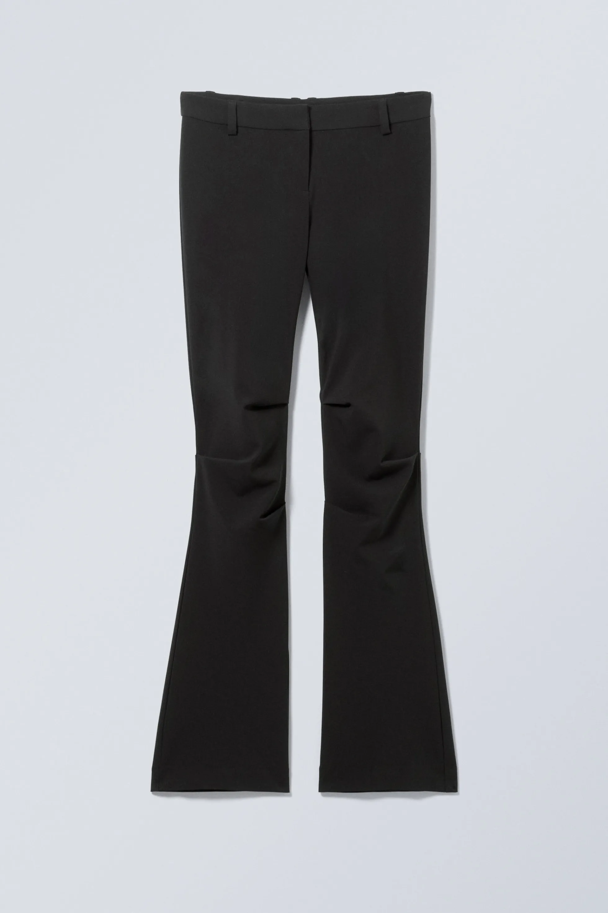 Weekday SLIM FIT FLARED BROEK MET LAGE TAILLE EN PLOOIEN>DAMES Broeken