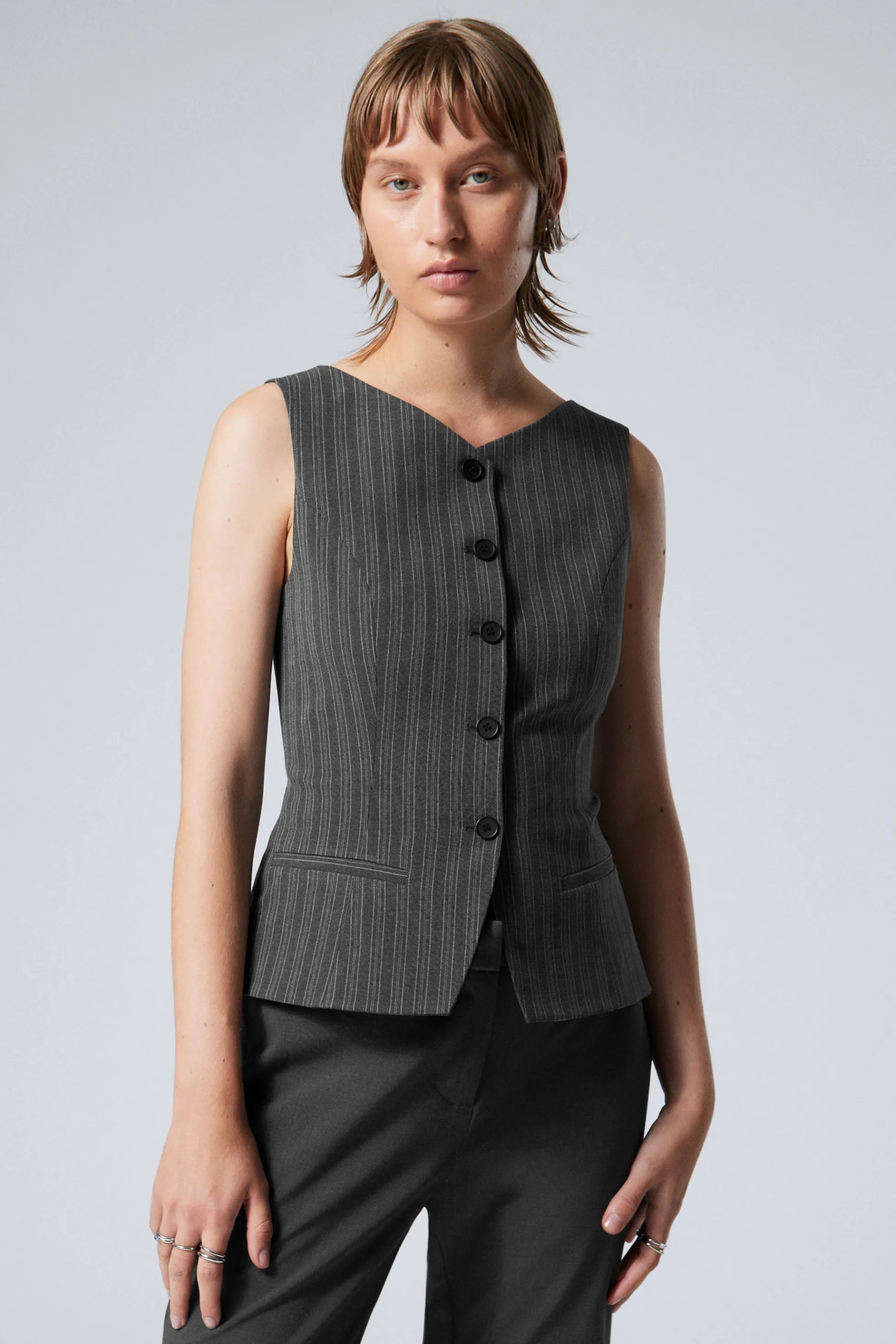 Weekday SLIM-FIT ELEGANT GILET>DAMES Tops