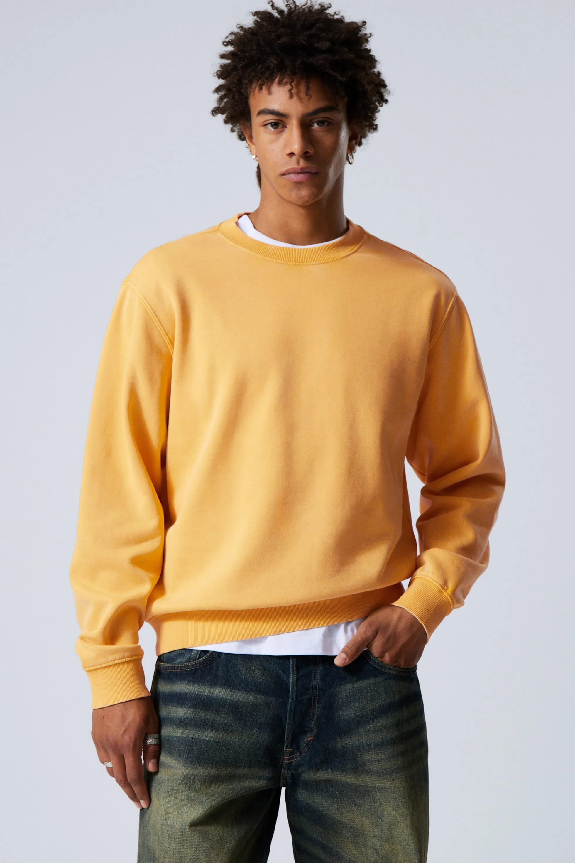 Weekday STANDAARD MIDDELZWAAR SWEATSHIRT>Heren Sweatshirts | Basics