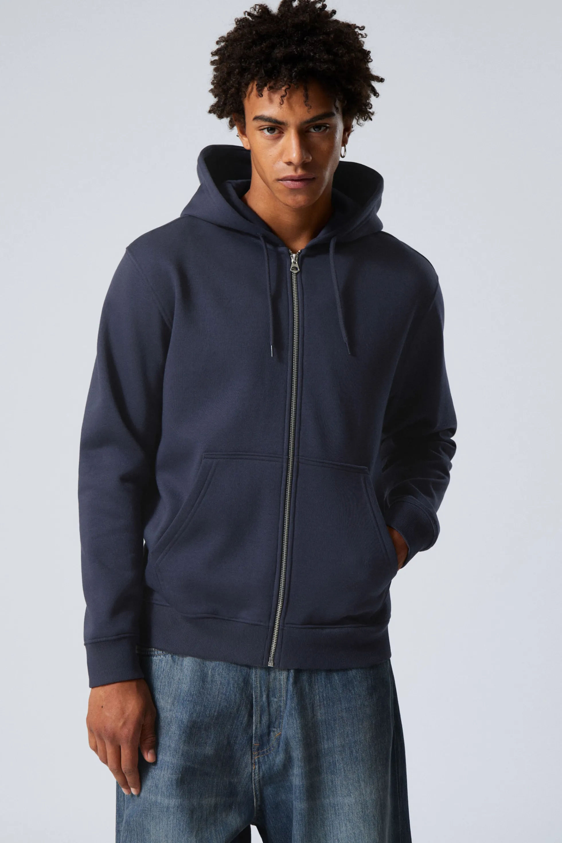 Weekday STANDAARDHOODIE MET RITS>Heren Basics | Hoodies