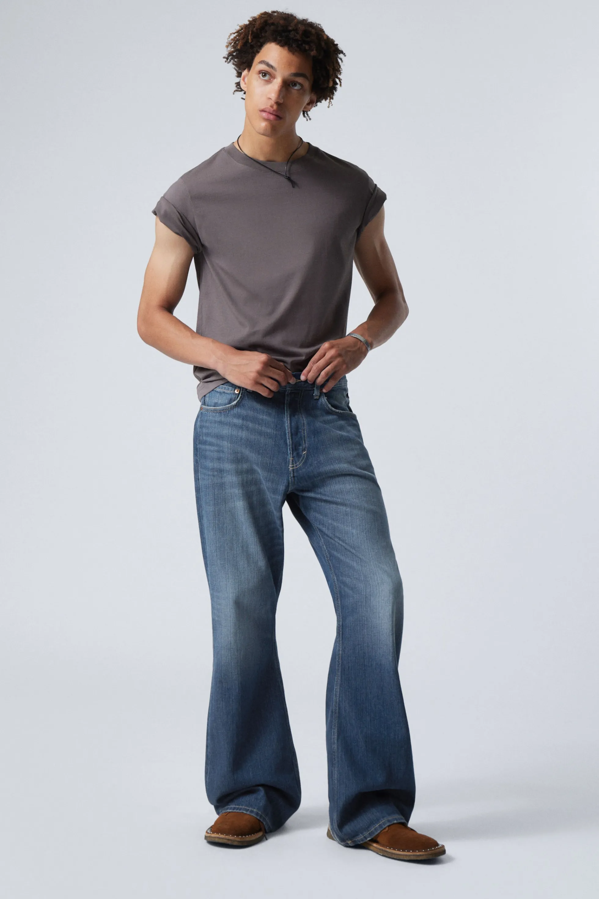 Weekday TIME LOOSE BOOTCUT LEG JEANS>Heren Jeans